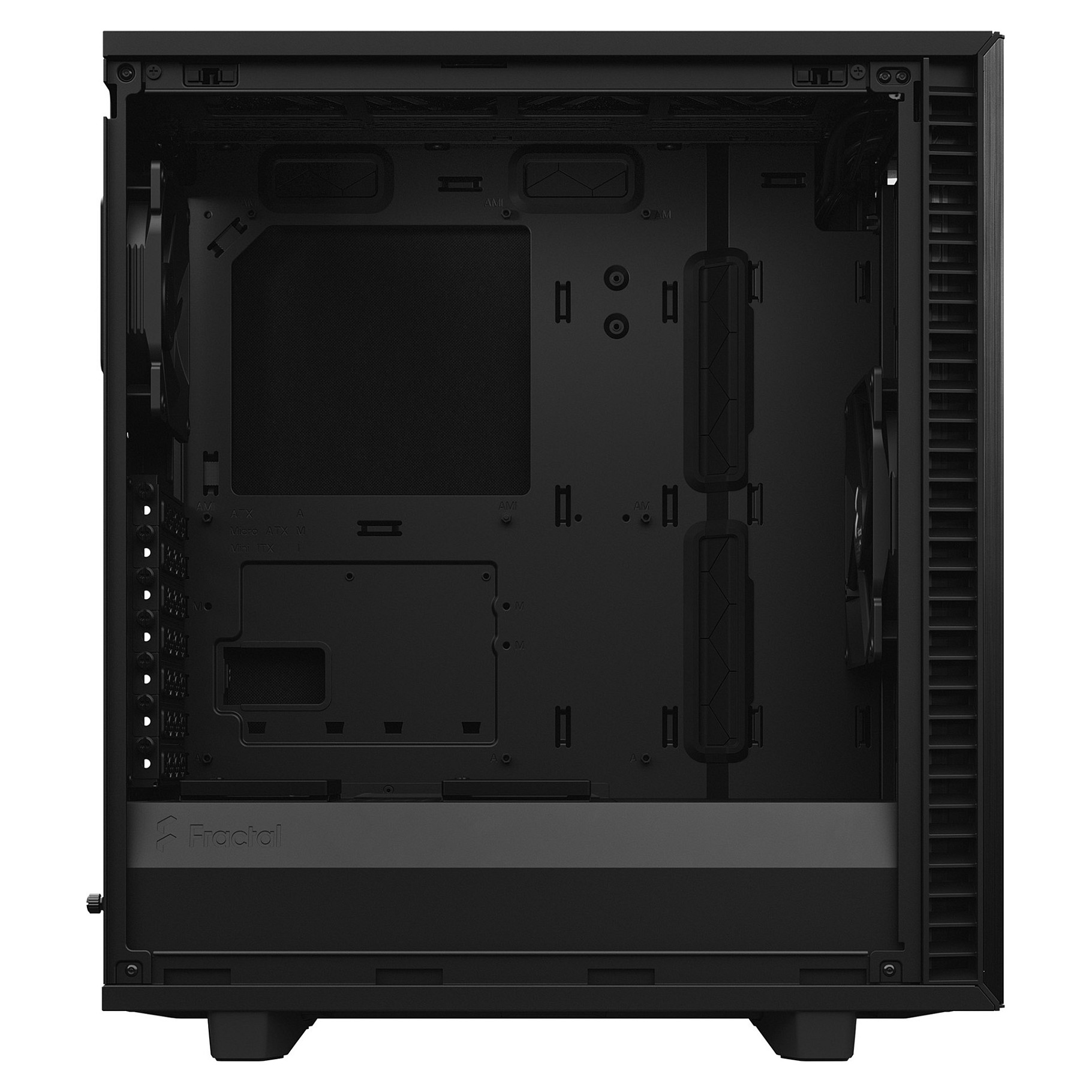 Kasë PC Fractal Design Define 7 Compact / Midi Tower / ATX / 2x 140mm + 120mm Fan - Zezë - 15
