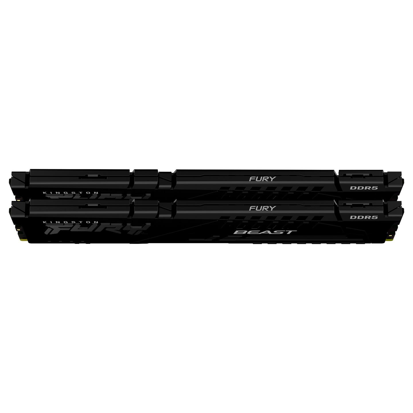 RAM Memorie DDR5 Kingston FURY Beast, 64GB (2x32GB), DIMM, 6000MHz, CL30, 288-pin - Zezë - 2