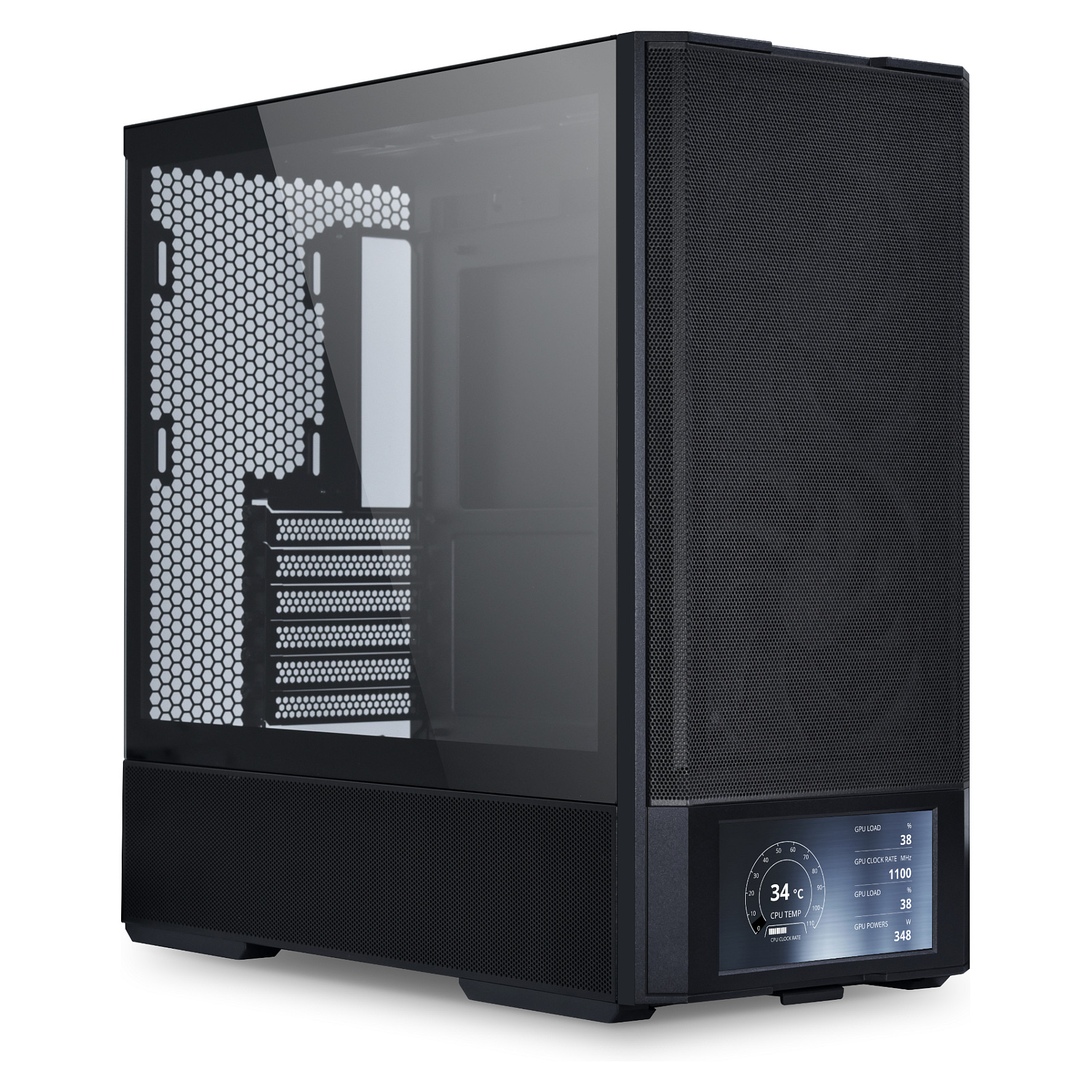 Kasë Lian Li LANCOOL 207 DIGITAL / Midi Tower / ATX / 4x PWM Fan / 6" LCD - Zezë