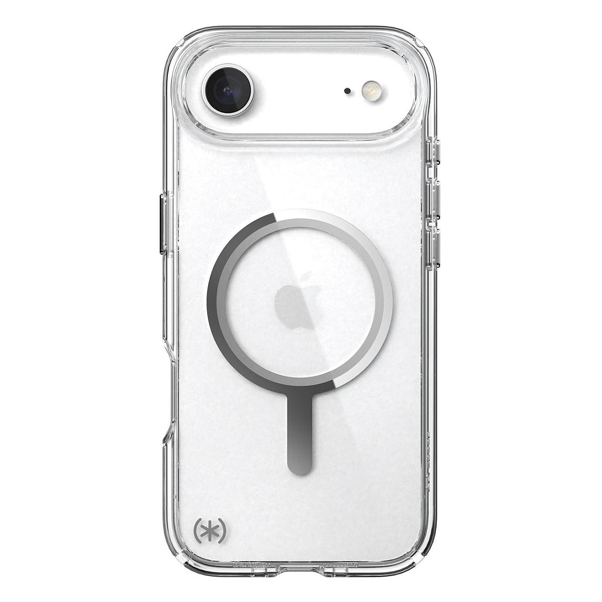 Case për Telefon Speck Presidio Perfect Clear MagSafe, iPhone Air, MagSafe, Mbrojtje deri 4m - Transparent/Argjendtë - 6