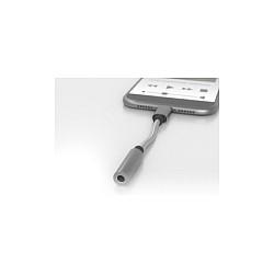 Adapter TerraTec CONNECT C50 / USB-C Mashkull në AUX 3.5mm Femër / Audio - Argjend - 2
