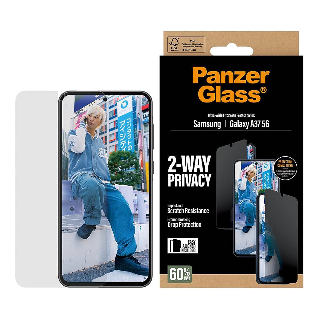 Mbrojtëse për ekran PanzerGlass PG90806 / Samsung Galaxy A37 5G / Privacy / Ultra-Wide Fit – Transparente