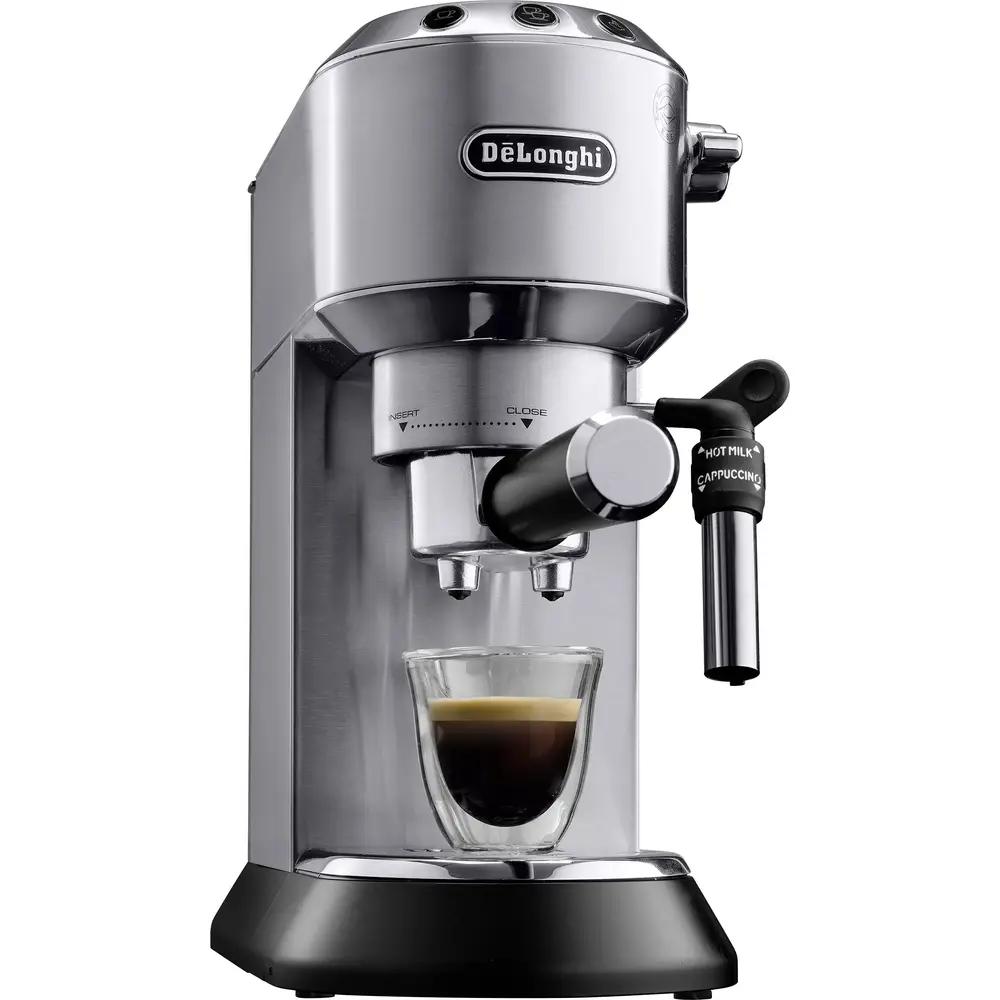 Aparat për kafe De'Longhi Dedica Style / Portafilter / 15 Bar / 1.1L – Argjend