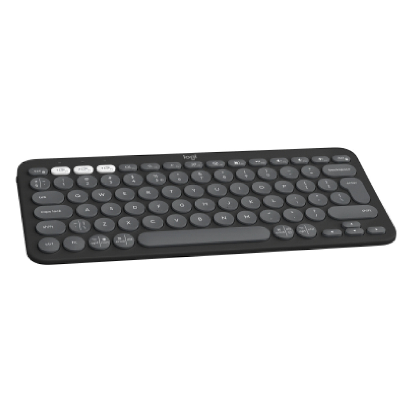 Tastierë Pa kabllo Logitech Pebble Keys 2 K380s / Kompakte / Scissor Switch / Bluetooth / 3 Pajisje / Easy-Switch / QWERTY US - Grafit - 2