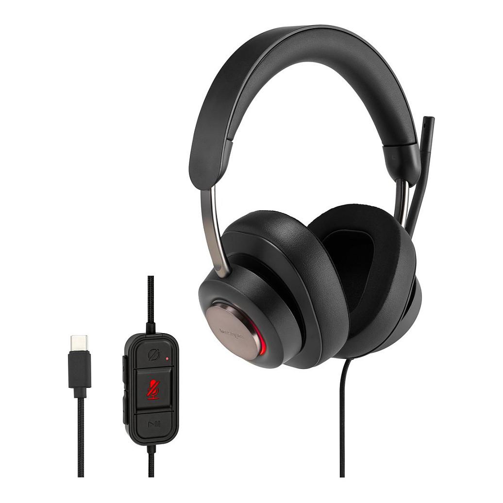 Kufje me kabllo Kensington H2000 / USB-C / Stereo / 40mm / Mikrofon me reduktim të zhurmës - Zezë