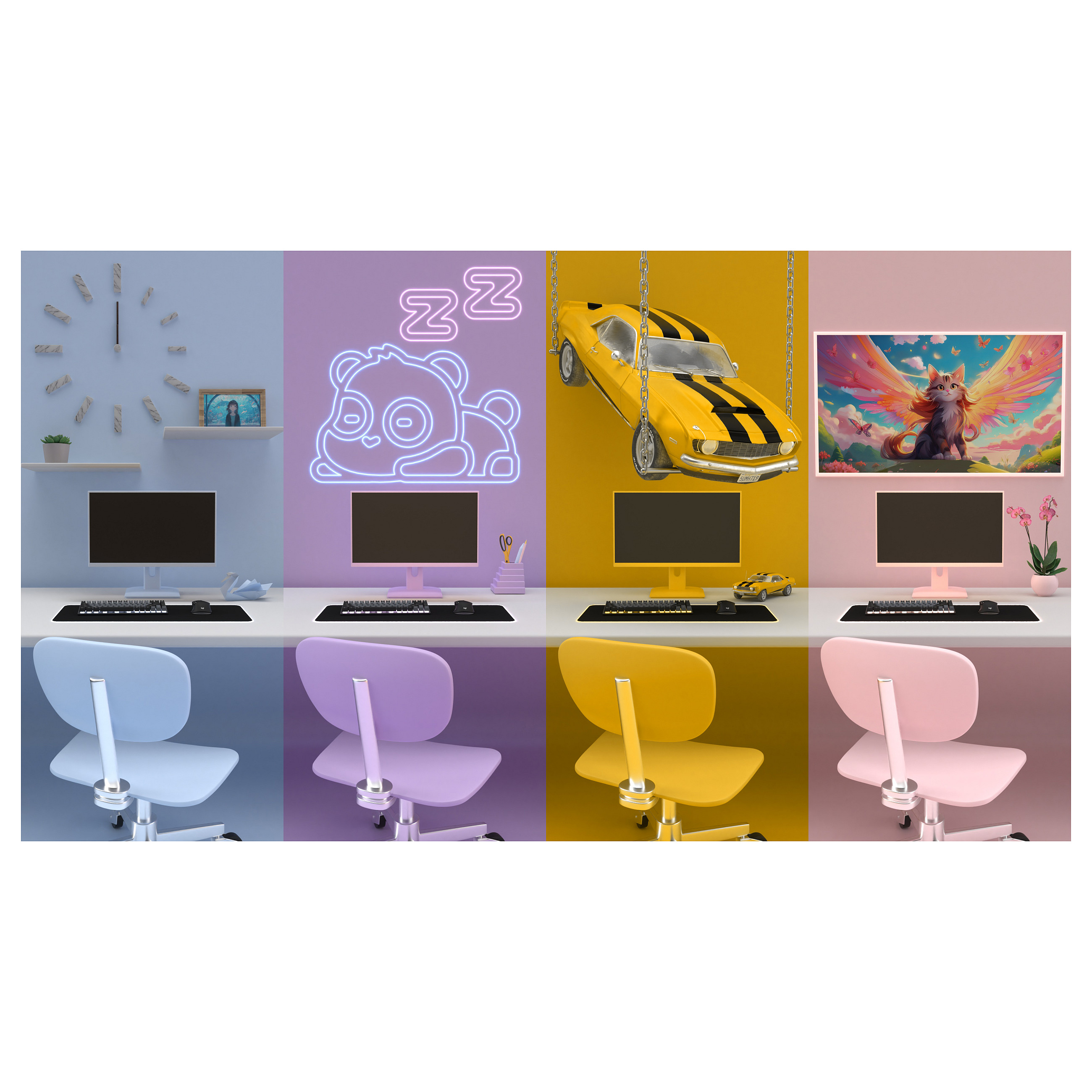 Monitor Gaming JapanNext / 23.8"/ Full HD IPS / LCD / 120Hz / 0.5ms / HDMI+VGA - Bardhë - 11