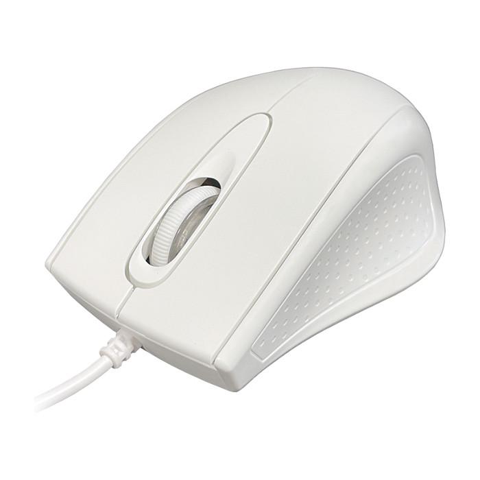 Maus me kabllo LC-Power, USB, 800 DPI, 3 Butona – Bardhë - 3
