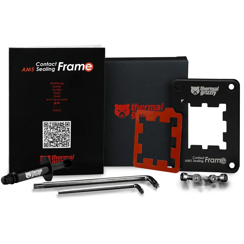 Aksesor për Ftohës Thermal Grizzly AM5 Contact & Sealing Frame - Zezë - 4