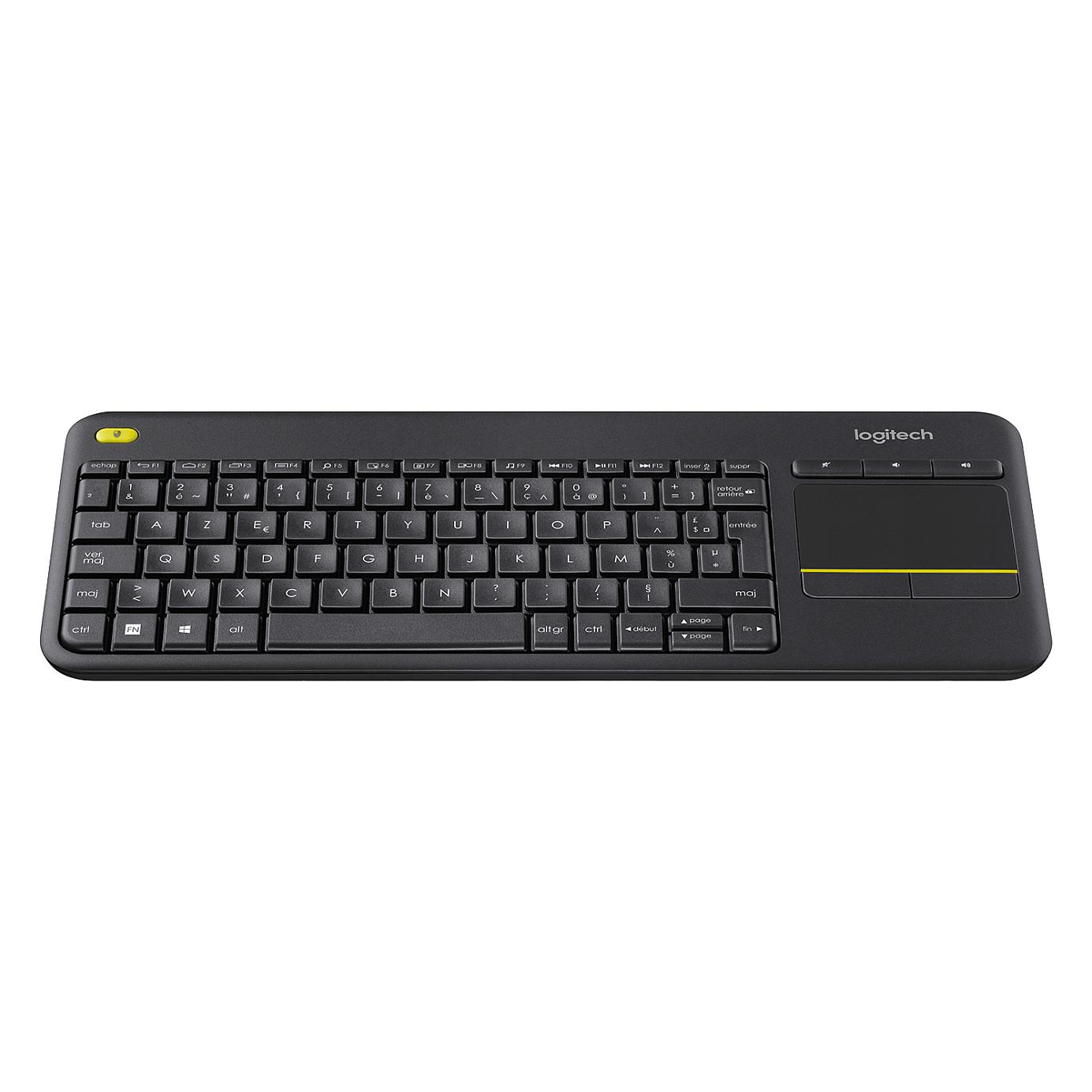 Tastierë Pa kabllo Logitech K400 Plus / 920-007127 / 2.4GHz / Touchpad / QWERTZ DE / Unifying Receiver – Zezë