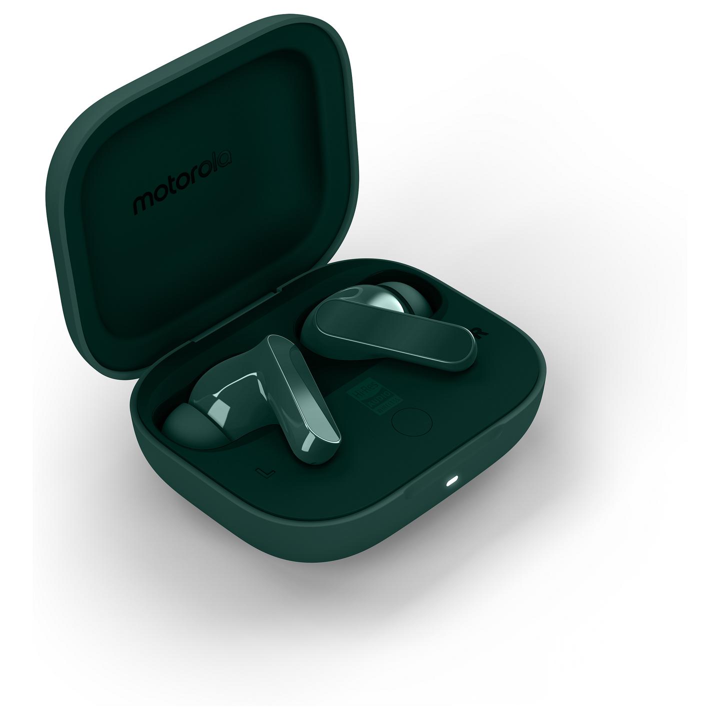 Kufje pa kabllo Motorola moto buds bass / TWS / Bluetooth 5.3 / 12.4mm / Dynamic ANC / Hi-Res Audio / 3 Mikrofona - Gjelbër - 8