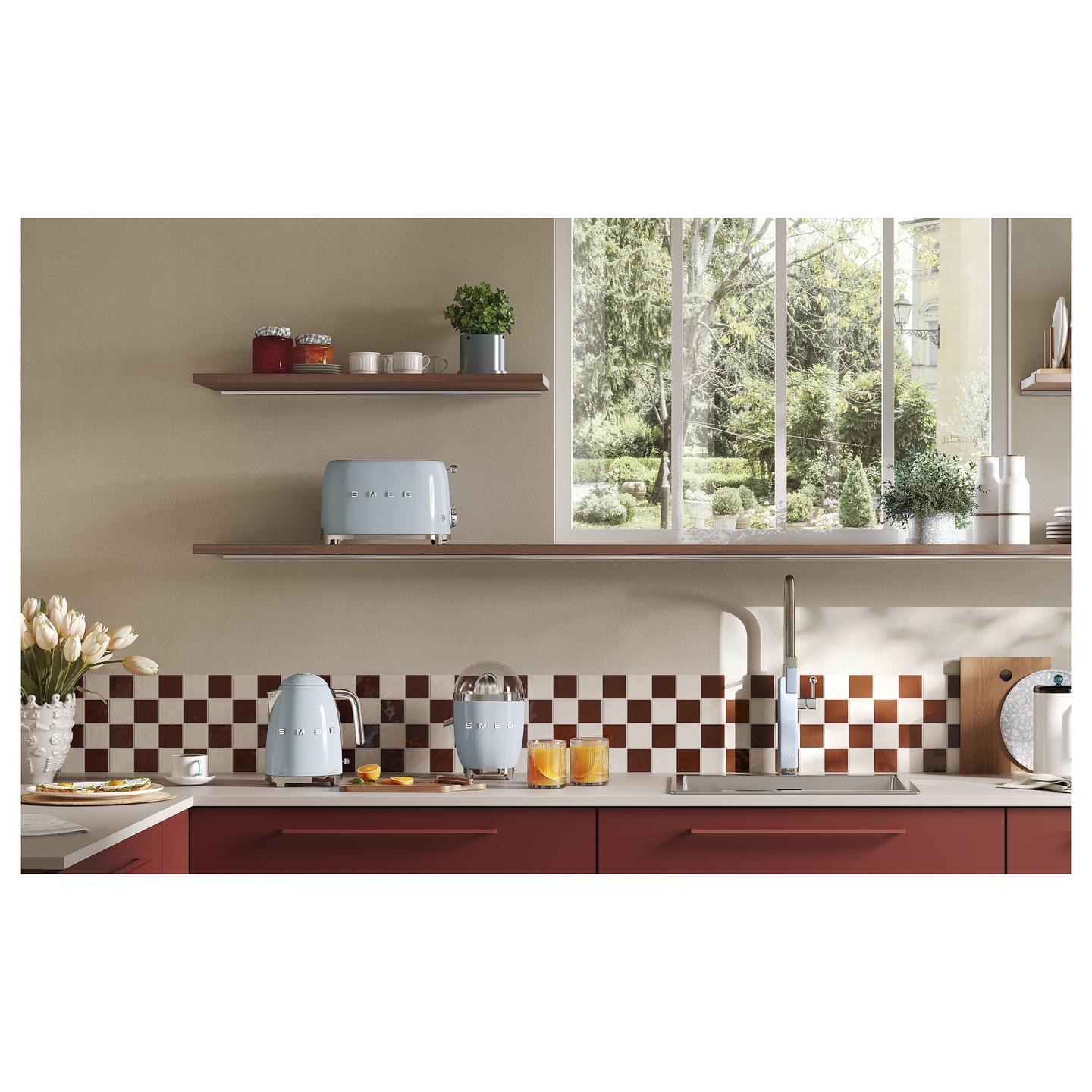 Çajnik Elektrik Smeg KLF03PBEU, 1.7L, 2400W, 360° – Blu - 4