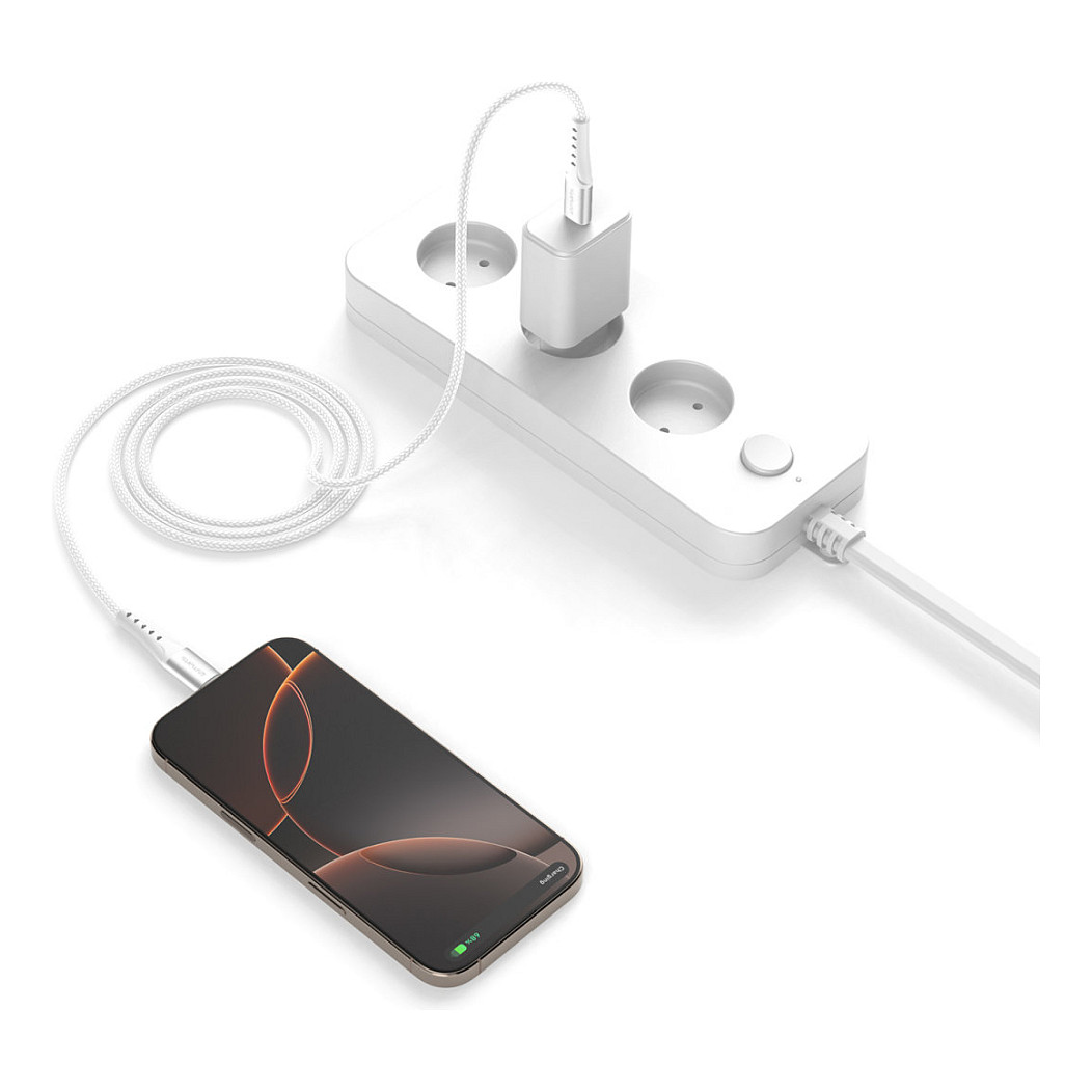 Kabllo USB 4smarts PrimeCord / USB-C në USB-C / 1.5 m / 60W - Bardhë - 3