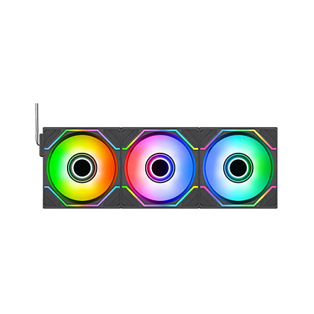 Ftohës për Kasë Thermaltake SWAFAN 120 EX INFINITY / 120mm / 500-2000 RPM / ARGB / PWM / 3-Pack – Zezë - 3