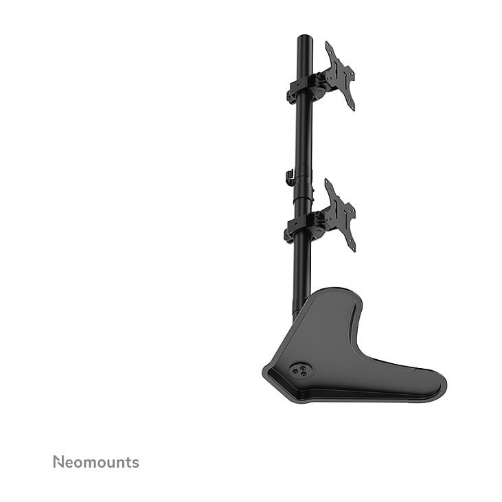 Mbajtëse për Monitor Neomounts FPMA-D550DDVBLACK / 2 Monitorë / 10–32" / deri 6kg për Monitor / VESA 75x75 & 100x100 / Rotacion 360° / Lartësi e Rregullueshme - Zezë - 8