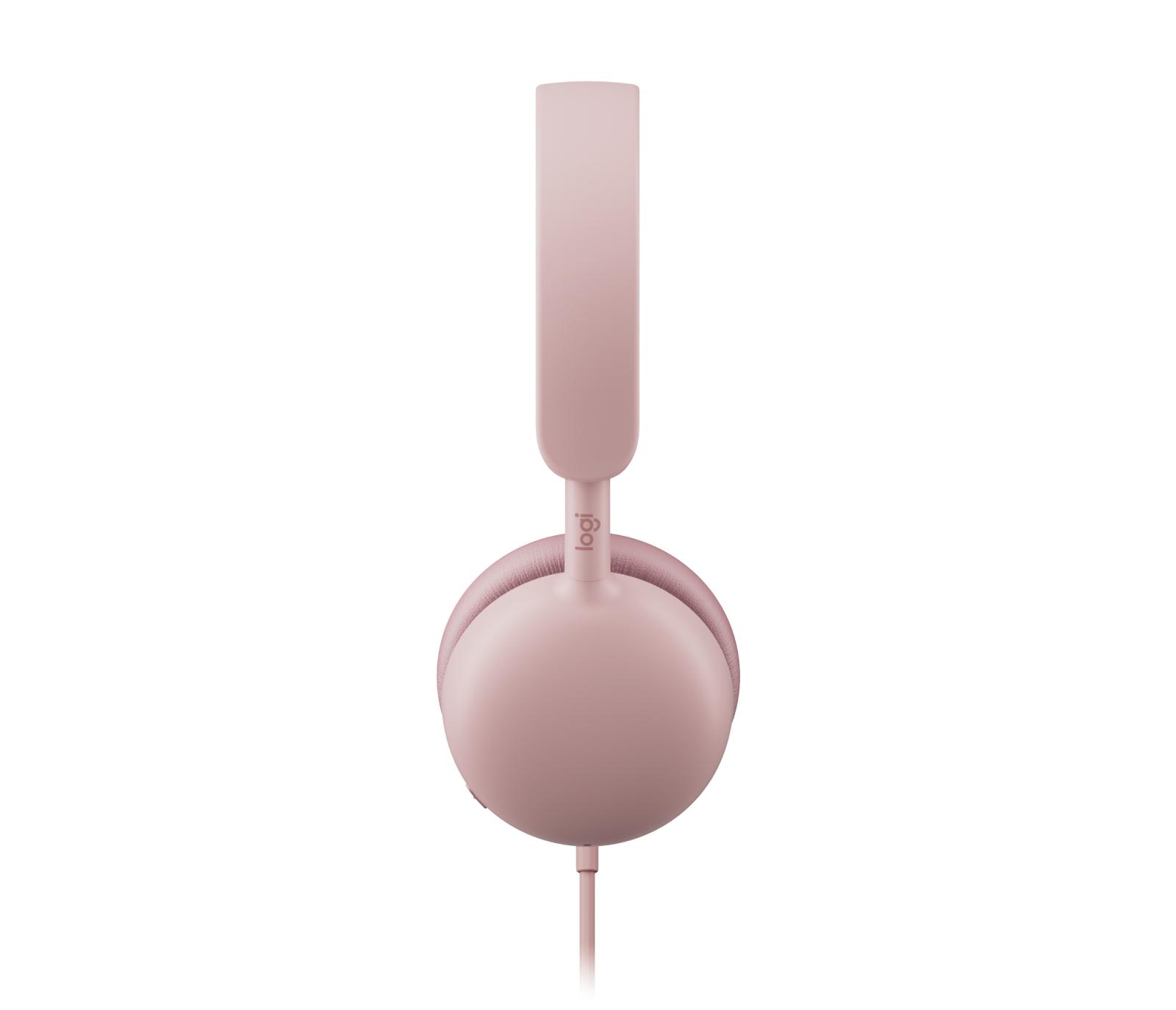 Kufje me kabllo Logitech Zone Wired 2 / USB-C + USB-A / ANC / Driver 40mm - Rozë - 4