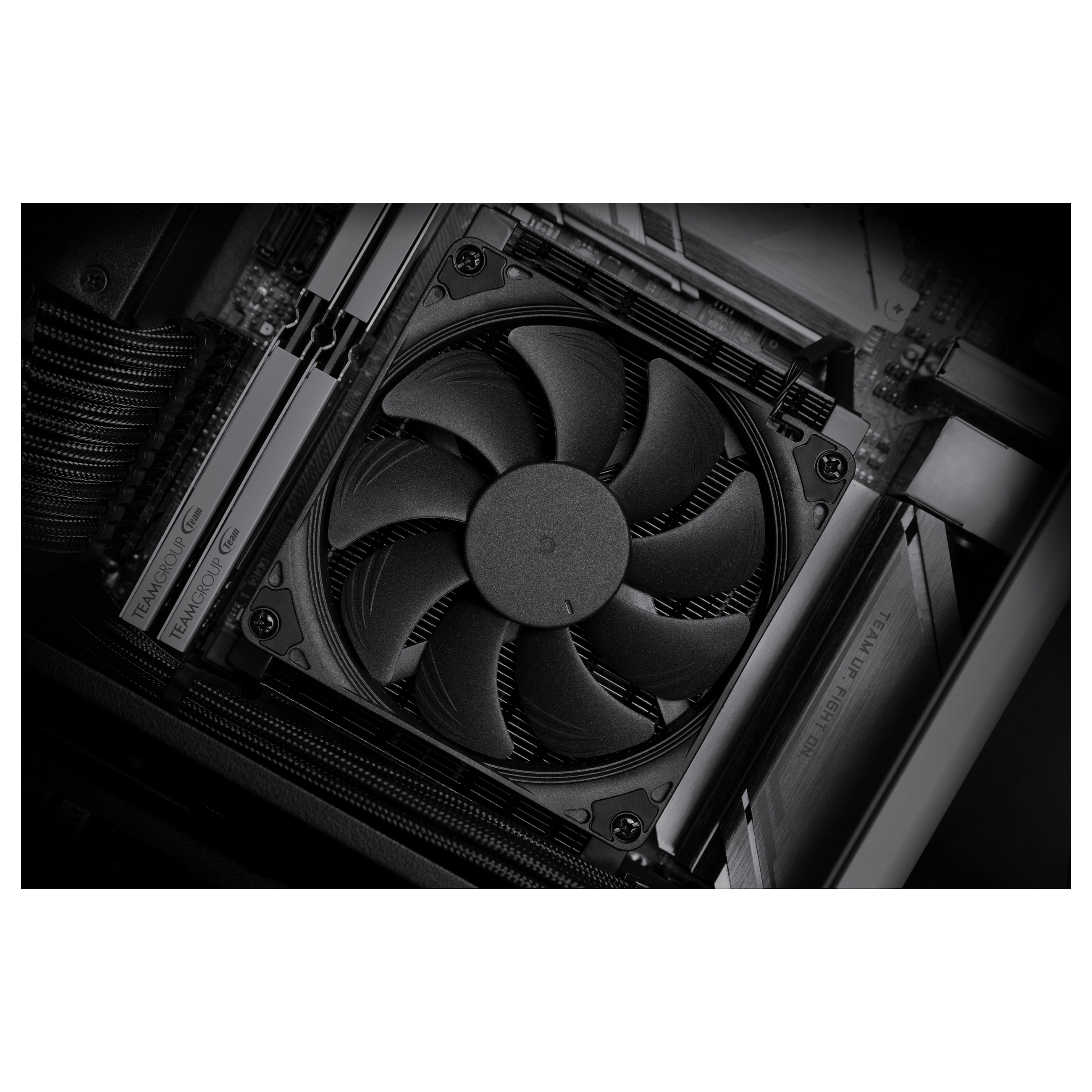 Ftohës për Procesor Noctua NH-L9a-AM4 chromax.black / Low-Profile / 92mm / 2500 RPM / AM4 – Zezë - 6