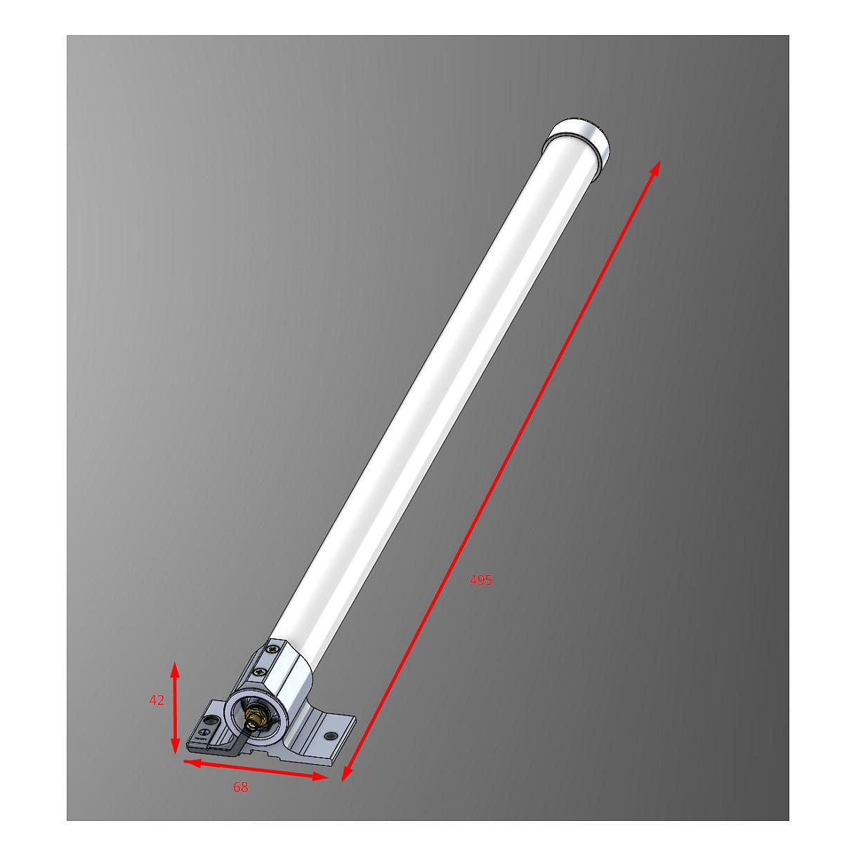 Antena për rrjet MikroTik 868 Omni, LoRa, 862–876MHz, 6.5dBi, Omnidireksionale, SMA Female, 1m - Zezë - 4