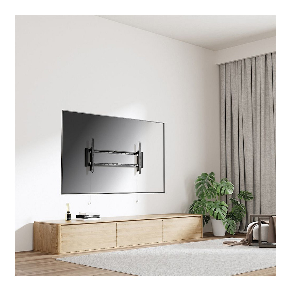 Mbajtëse për TV VALUE / 43″–90″ / deri në 75 kg / e pjerrët / distancë 47 mm nga muri - Zezë - 4