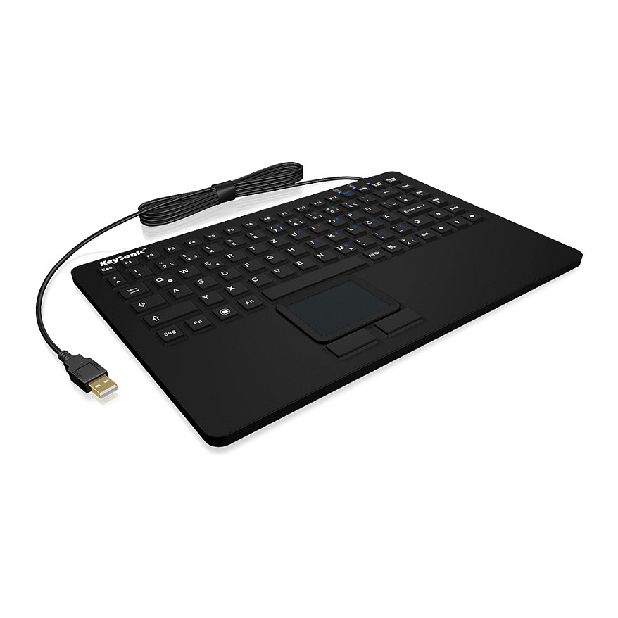 Tastierë me kabllo KeySonic KSK-5230 IN (US) / QWERTY / 87 Taste / USB - Zezë - 4