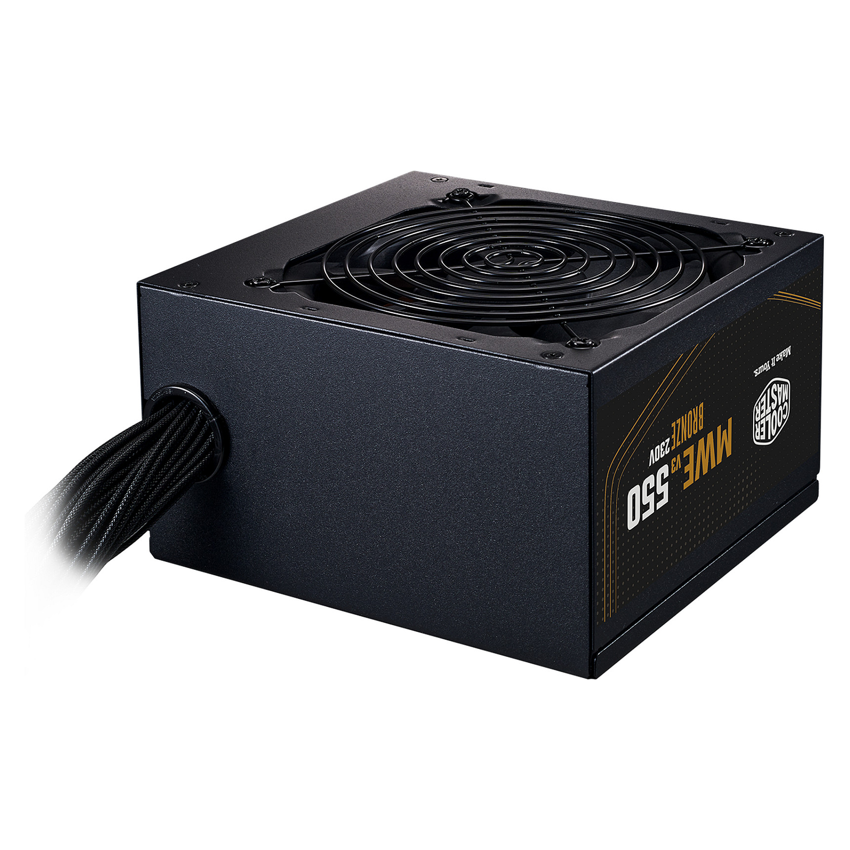 Furnizues Energjie Cooler Master MWE Bronze V3 230V / 550W / ATX / 80 PLUS Bronze / Non-Modular - Zezë - 2