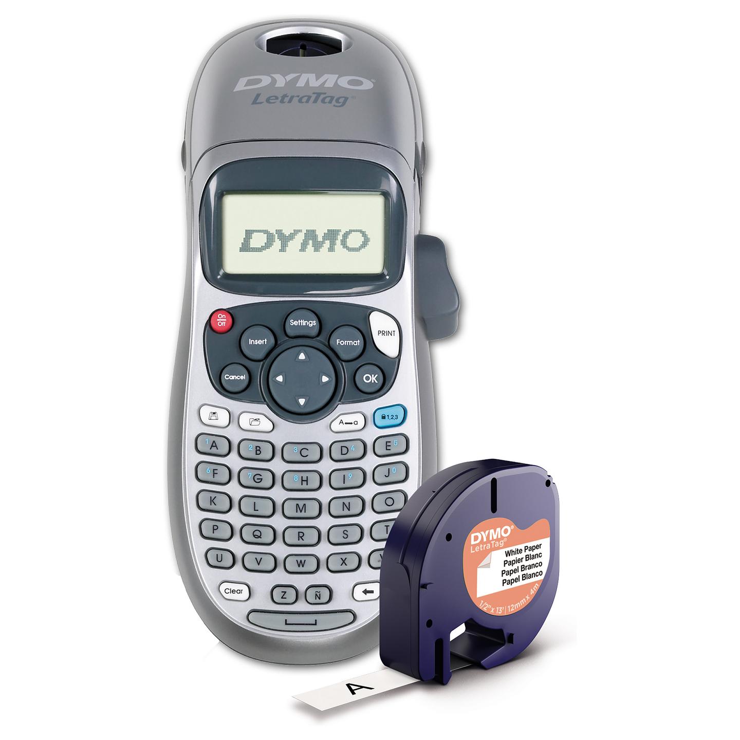 Etiketa për Printer DYMO LetraTag / 12 mm × 4 m / Metaike (2174577) - Argjend / Zi - 4