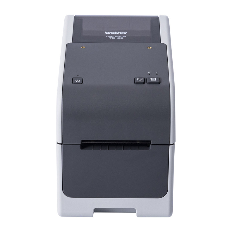 Printer Etiketash Brother TD-2320D203 / Direct Termal / 203x203 DPI / 152mm/sek / Ethernet+USB+RS-232 – Zezë/Hiri