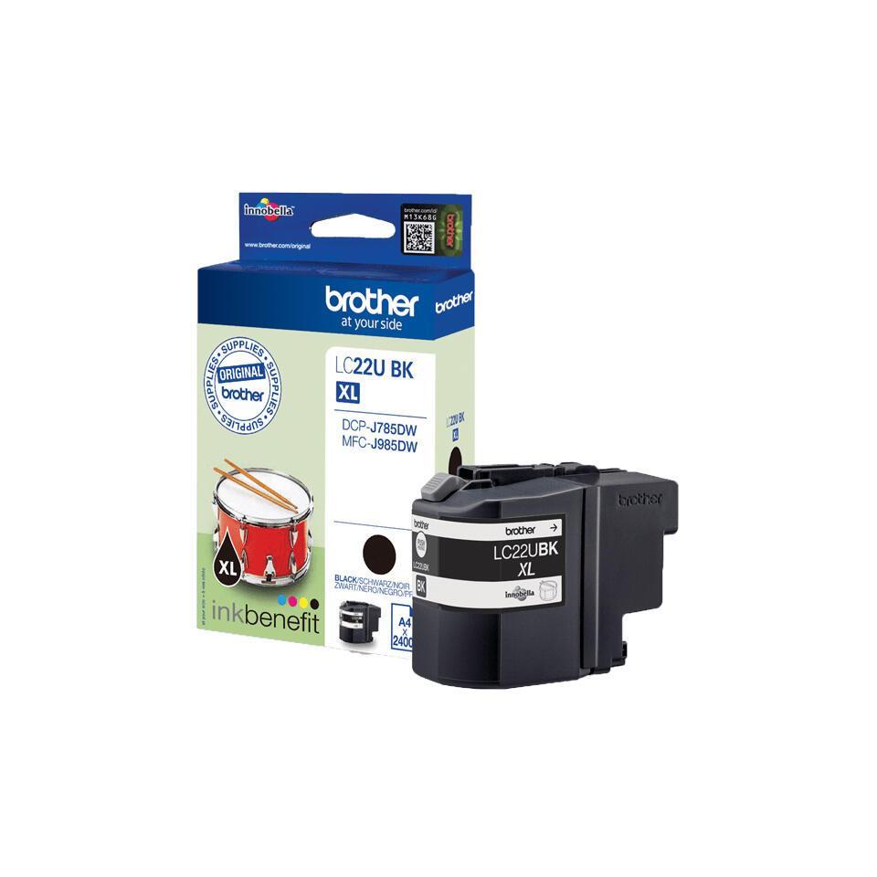 INK Brother LC-22UBK / 2400 faqe / XL - Zezë - 3