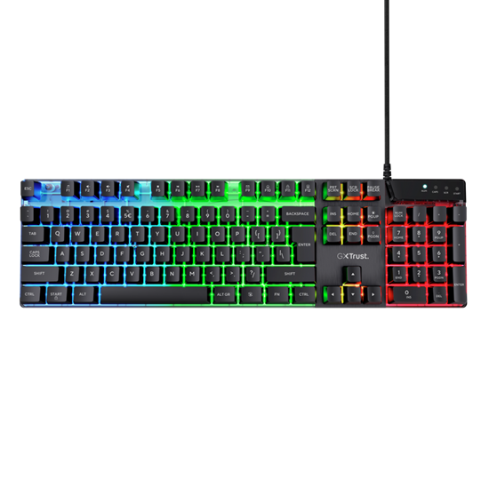 Tastierë Gaming Trust GXT 835 Azor / Wired / USB / Full-Size / LED / Anti-Ghosting / QWERTY US – Zezë - 3