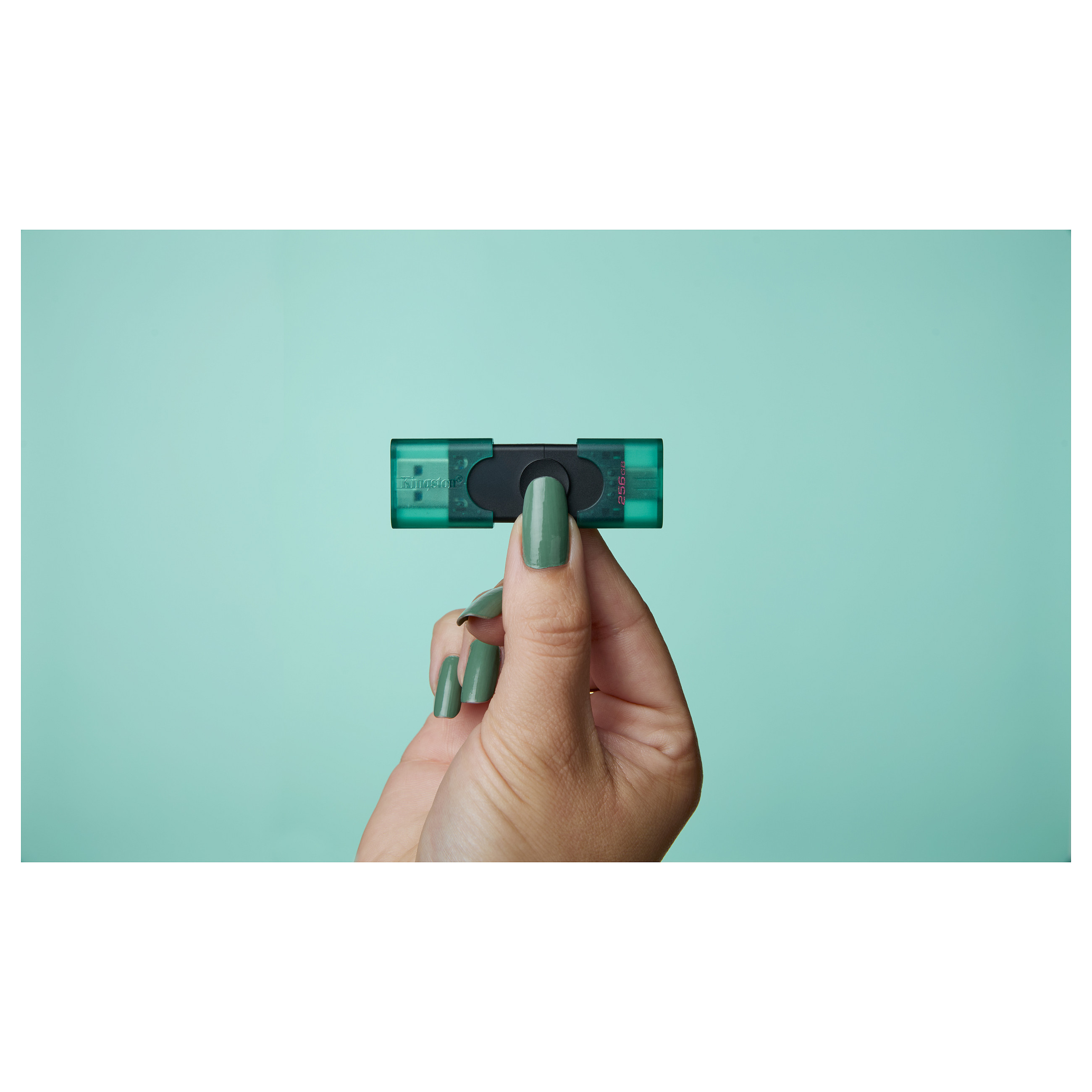 USB Flash Drive Kingston Technology DataTraveler Duo G2 / 256GB / USB Type-A + USB Type-C / USB 3.2 Gen 1 - Zezë/Gjelbër - 11