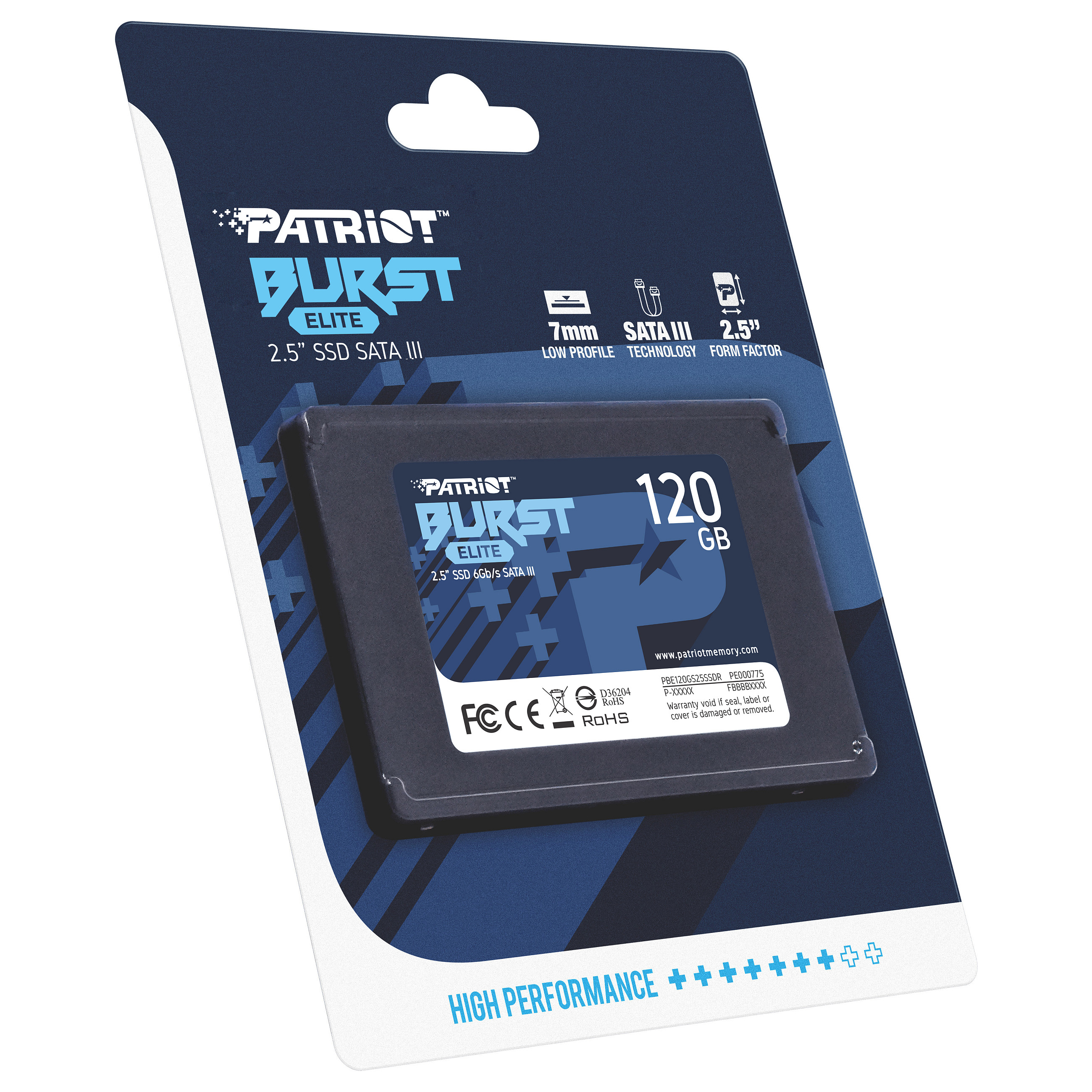 SSD e Brendshme Patriot Memory Burst Elite / 120GB / 2.5" / Serial ATA III 6 Gb/s - 7