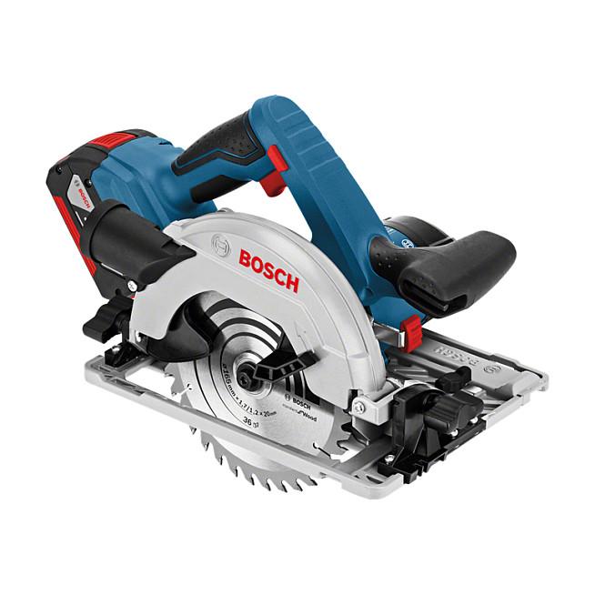 Sharrë Rrethore me Bateri Bosch GKS 18V-57 G Professional, 18V, 3400rpm, Disk 165mm, Prerje 57mm - Blu