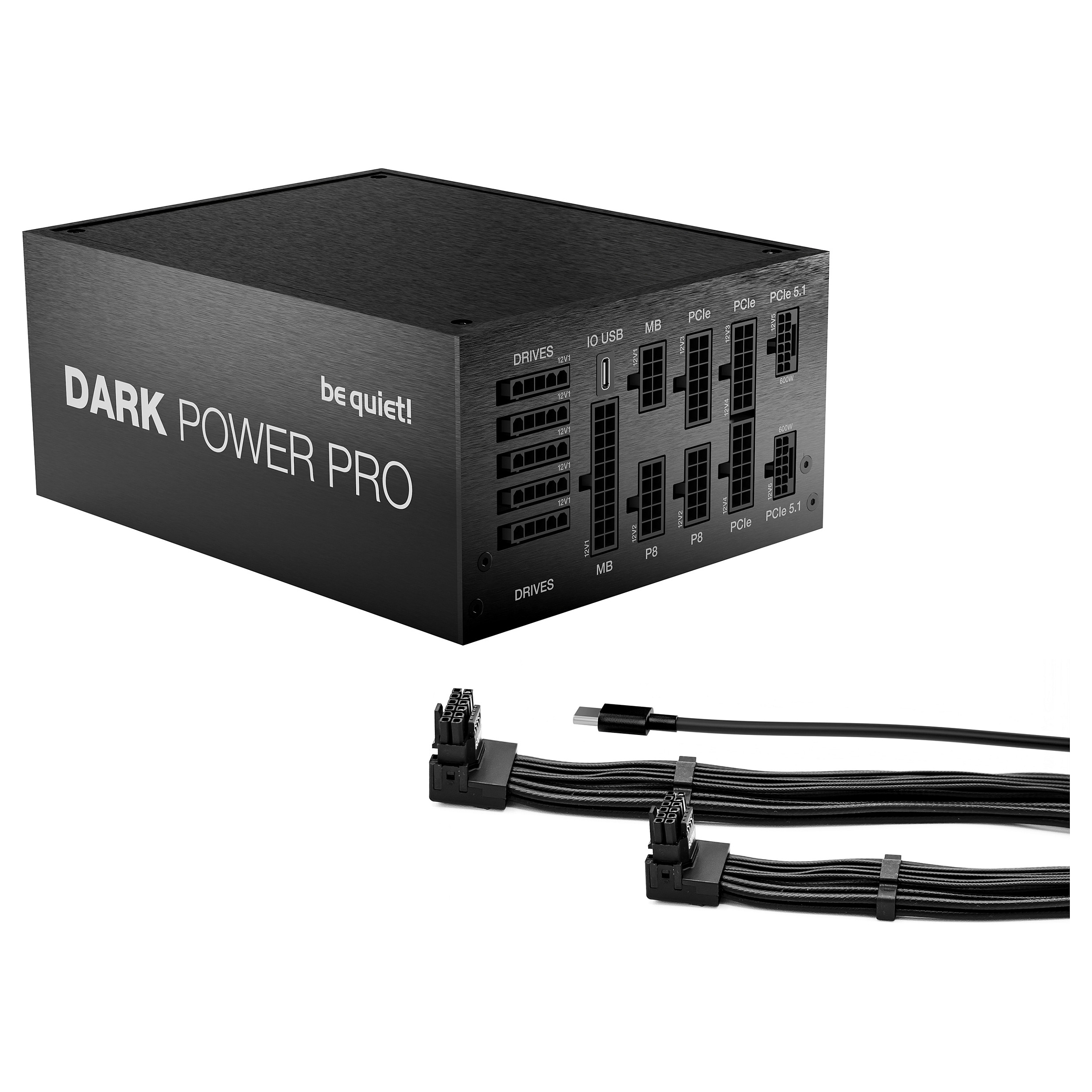 Furnizues Energjie be quiet! Dark Power Pro 14 IO / BP022EU / 1300W / ATX / 80 PLUS Titanium / ATX 3.1 / Fully Modular – Zezë - 2