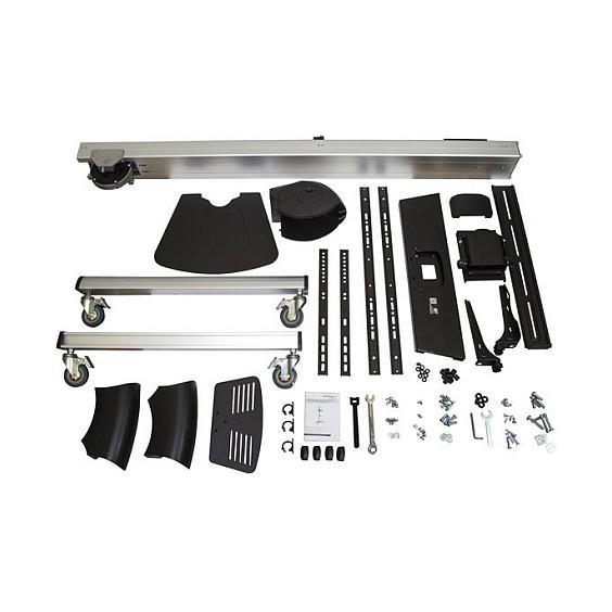 Mbajtëse me Rrota për TV StarTech.com STNDMTV70 / 32"-75" / 40kg / Rregullim Lartësie 1110-1510mm / Tilt +5° deri -12° / Rrotullim ±90° - Zezë & Argjend - 9