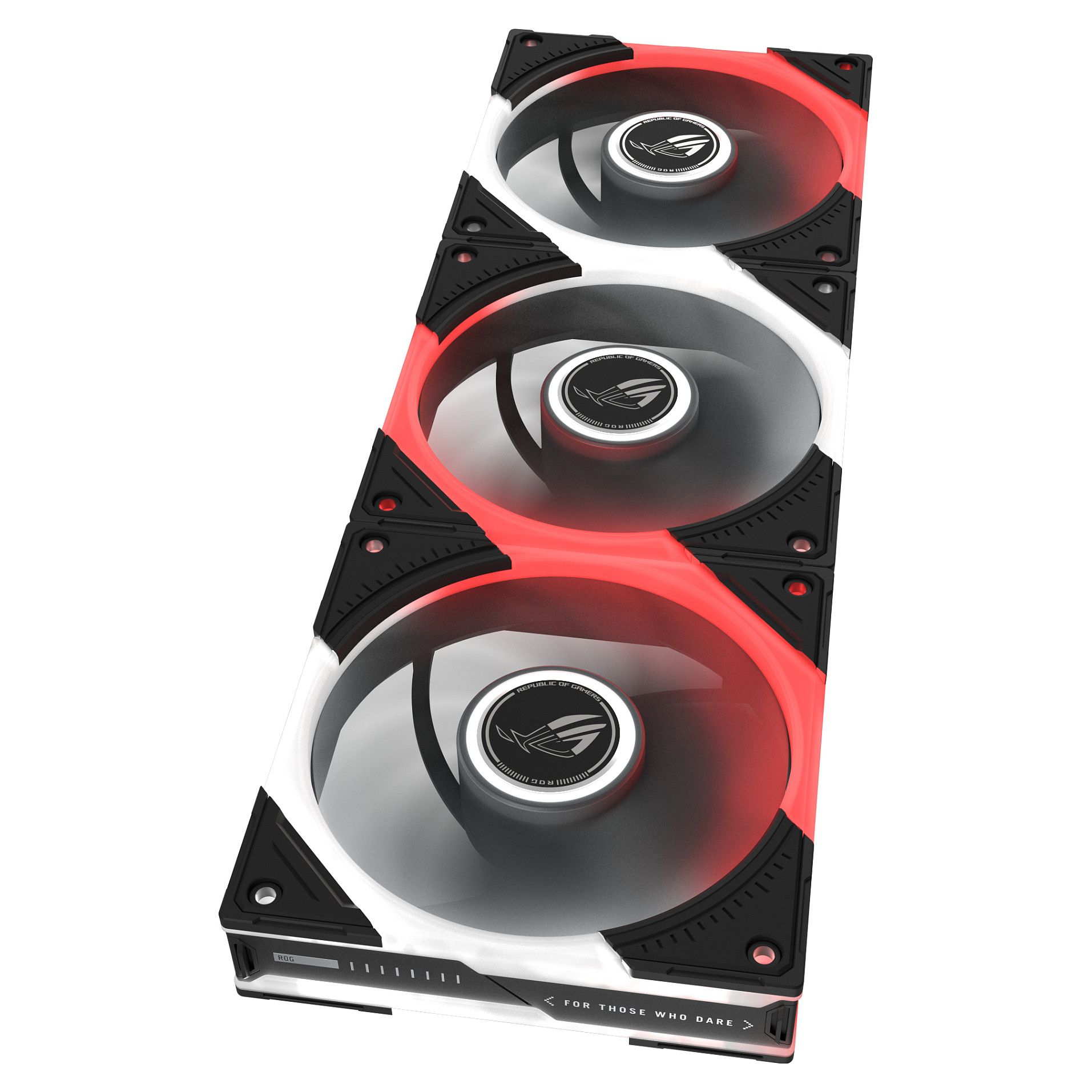 Ftohës për Kasë ASUS ROG Eurux GR120 ARGB Reverse / 120mm / 30mm / PWM / 2200 RPM / 70 CFM / ARGB / 3-Pack / ROG Hub – Zezë/Kuqe/Bardhë - 6