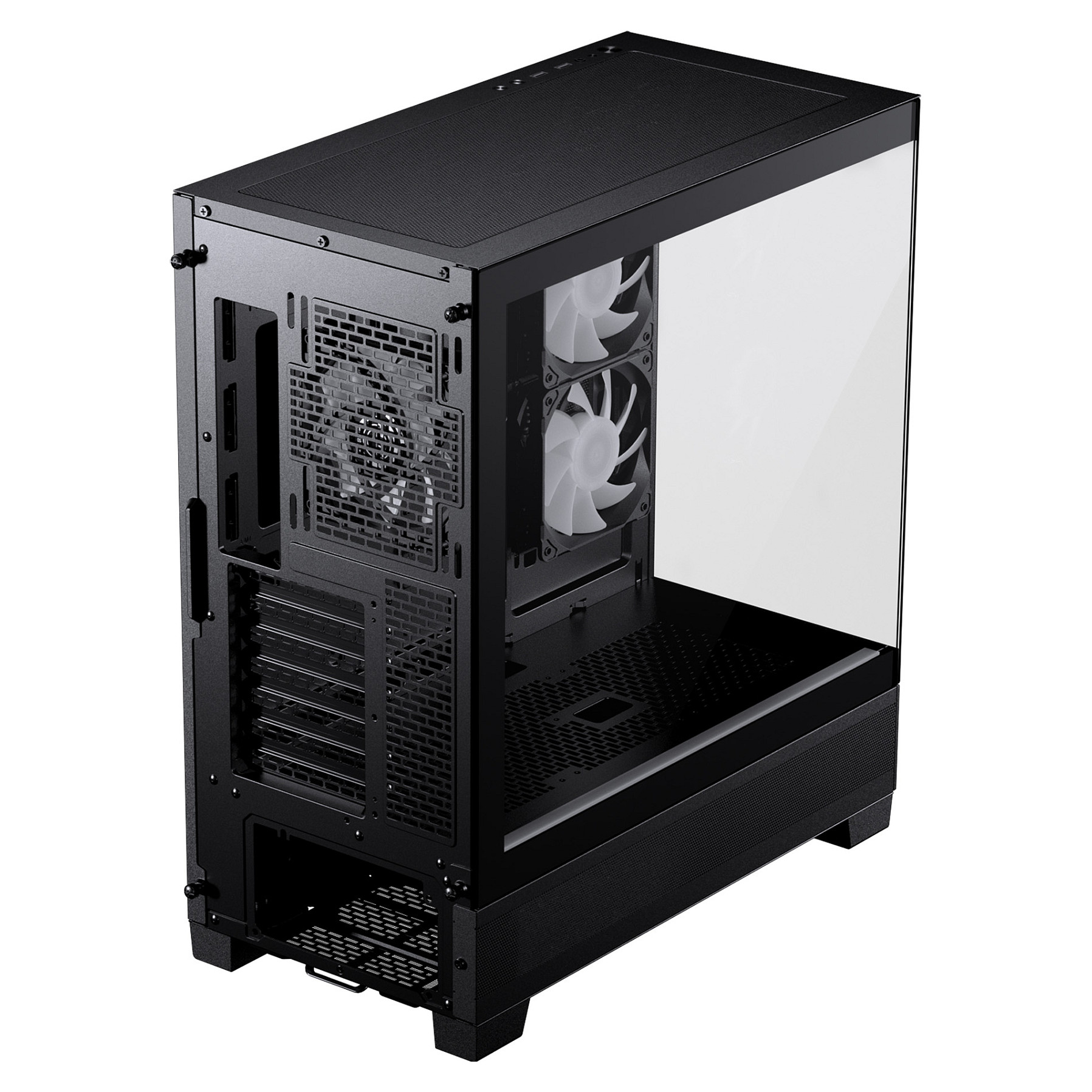 Kasë Phanteks XT View / Midi Tower / E-ATX / 3x 120mm D-RGB Fan / Tempered Glass x2 - Zezë - 5