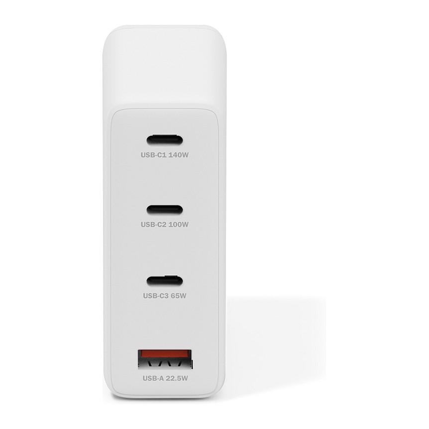 Adapter Digitus DA-10305 / 140W / GaN / 3x USB-C + 1x USB-A / Fast Charging - Bardhë - 5