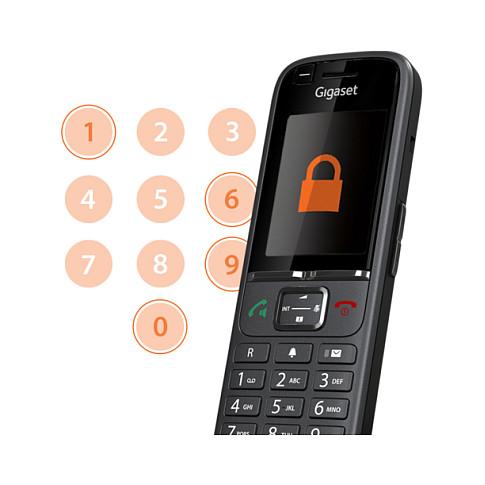 Telefon VoIP Gigaset S700H PRO, DECT, CAT-iq 2.1, 2.4" TFT me ngjyra, Bluetooth 4.2, 500 kontakte, IP40 - Antracit - 5