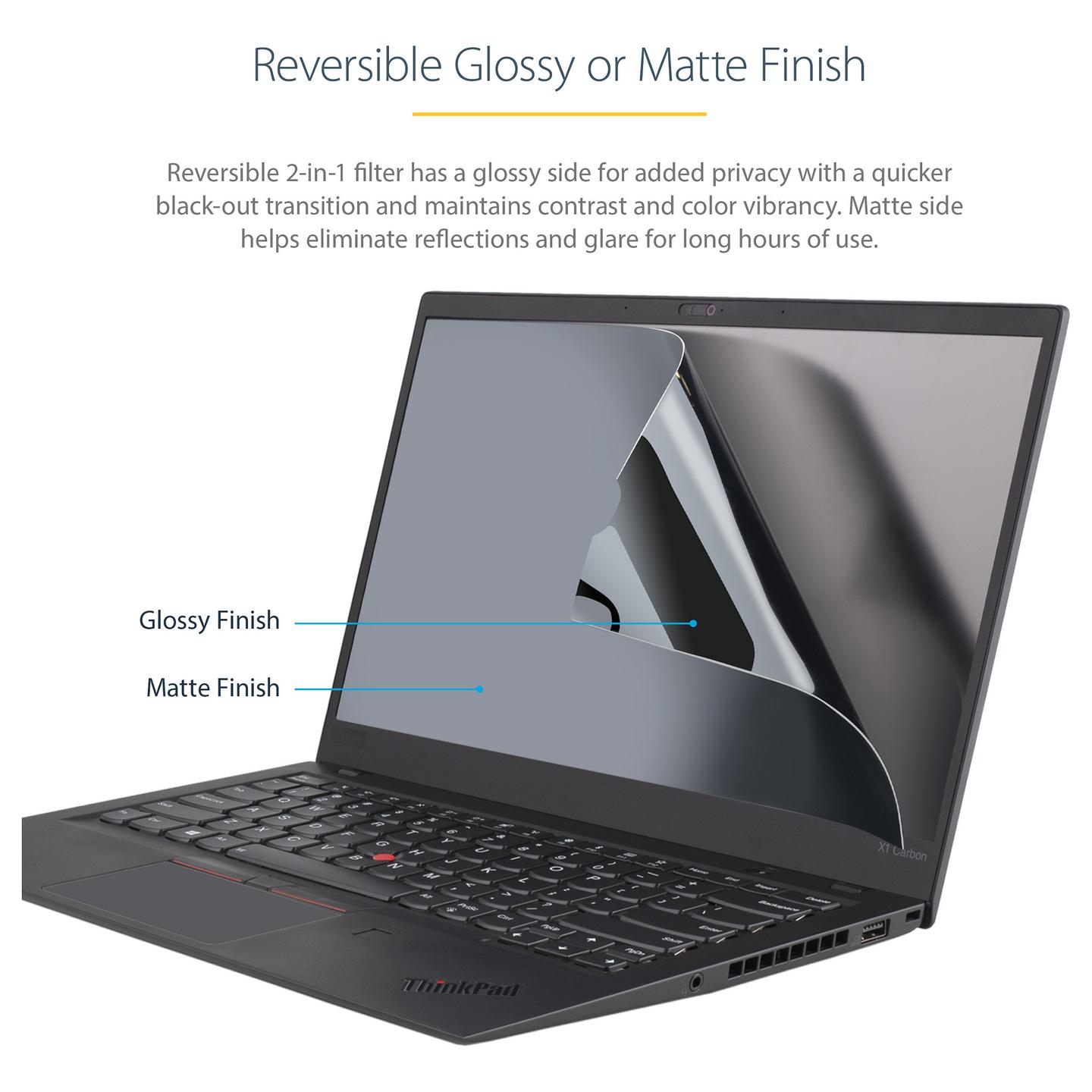 Filtër Privatësie StarTech.com 156G-PRIVACY-SCREEN, 15.6", 16:9, Gold, ±30°, Anti-Glare, Reduktim i Dritës Blu - Zezë - 9