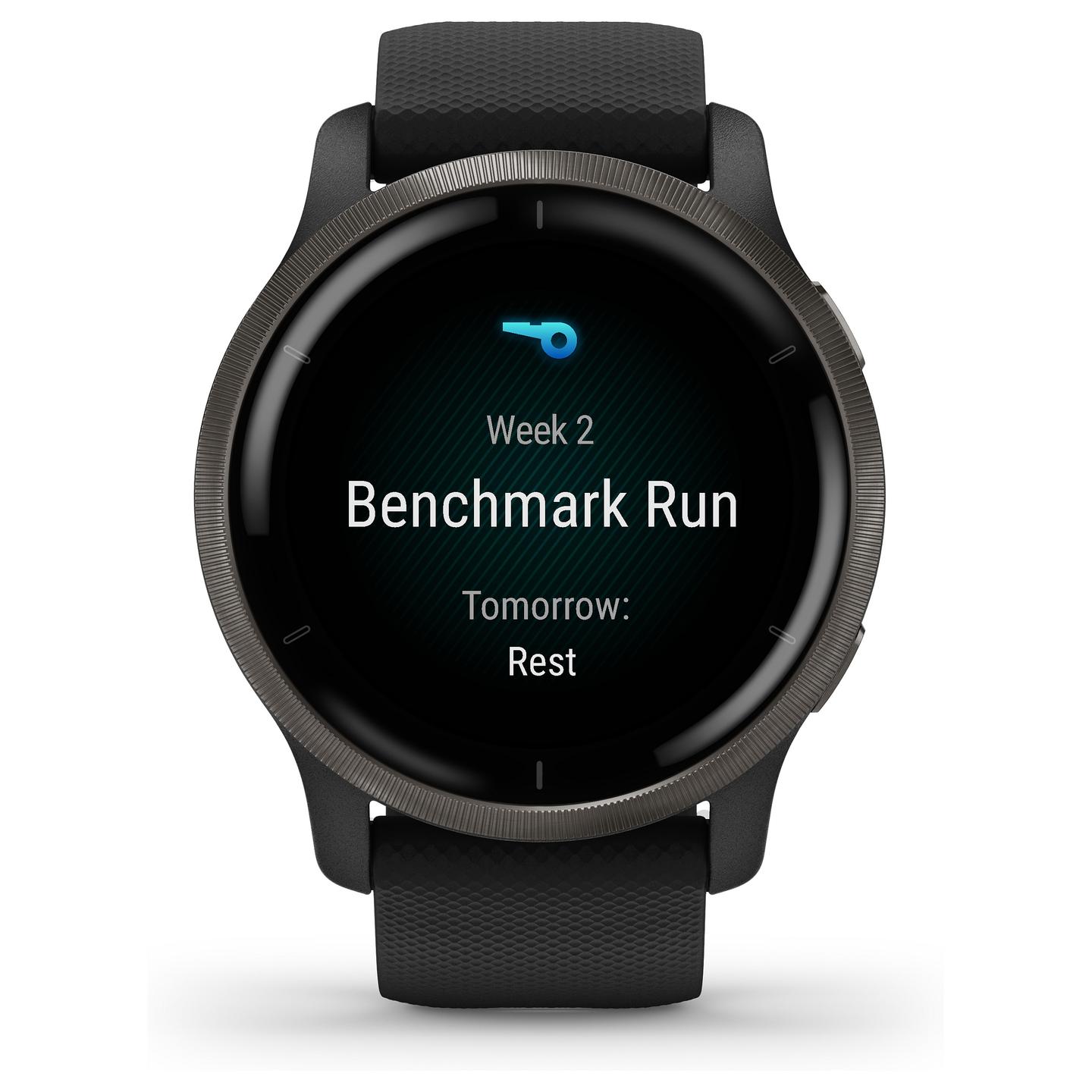 Orë e mençur Garmin Venu 2 / 45mm / AMOLED / GPS / Bluetooth / Wi-Fi - Zezë/Slate - 19