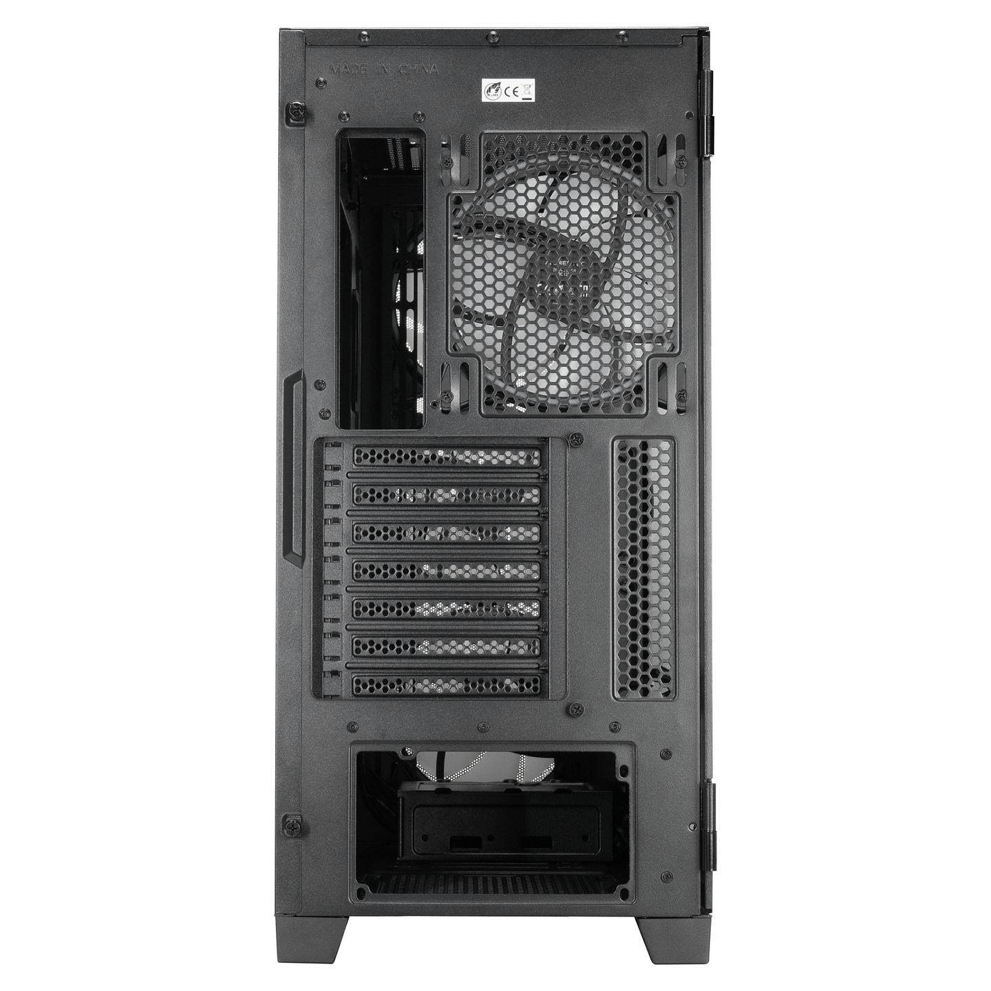 Kasë Chieftec APEX LUMO Mesh GA-01B-L-OP, Midi-Tower, E-ATX, 4x140mm ARGB, Xham i Temperuar, USB Type-C - Zezë - 14