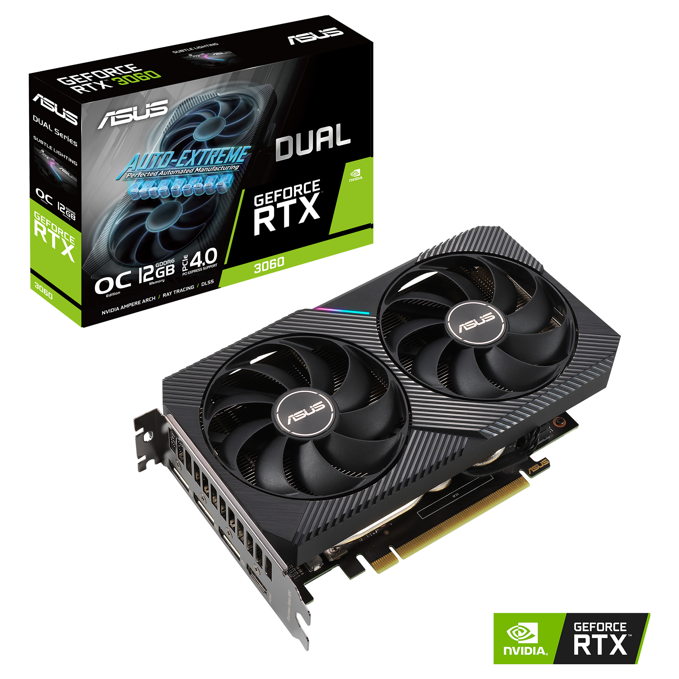 Kartelë Grafike NVIDIA GeForce RTX 3060 / 12GB GDDR6 / 192-bit / ASUS Dual V2 OC Edition - 16