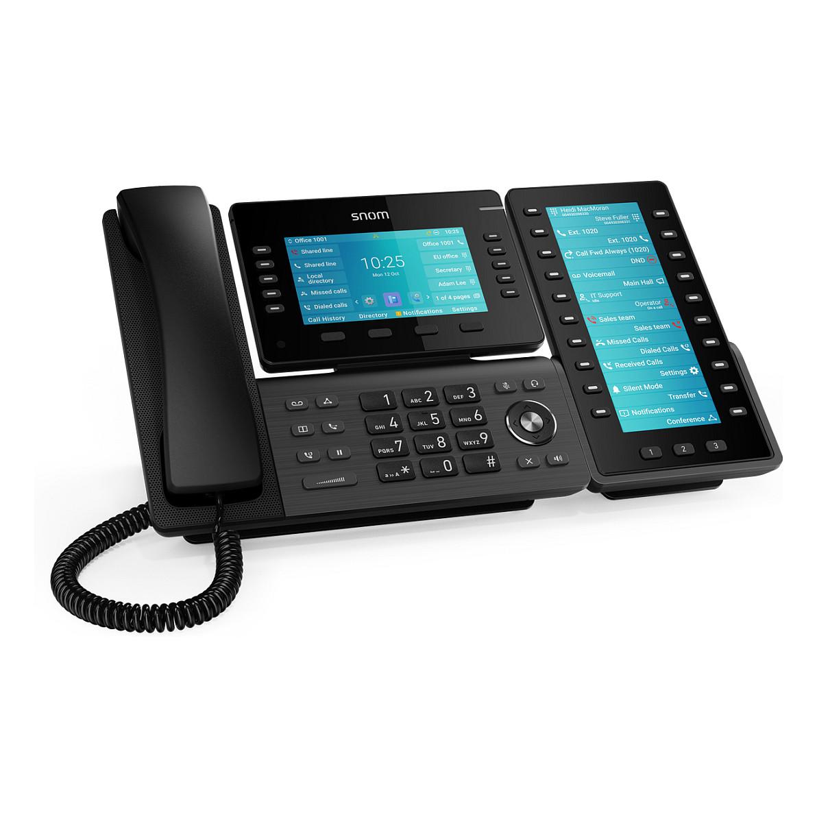 Modul Zgjerimi për Telefon VoIP Snom D8C, 6.86", TFT, 1280x480, 20 Taste, 60 Funksione të Programueshme, USB 2.0 - Zezë - 8