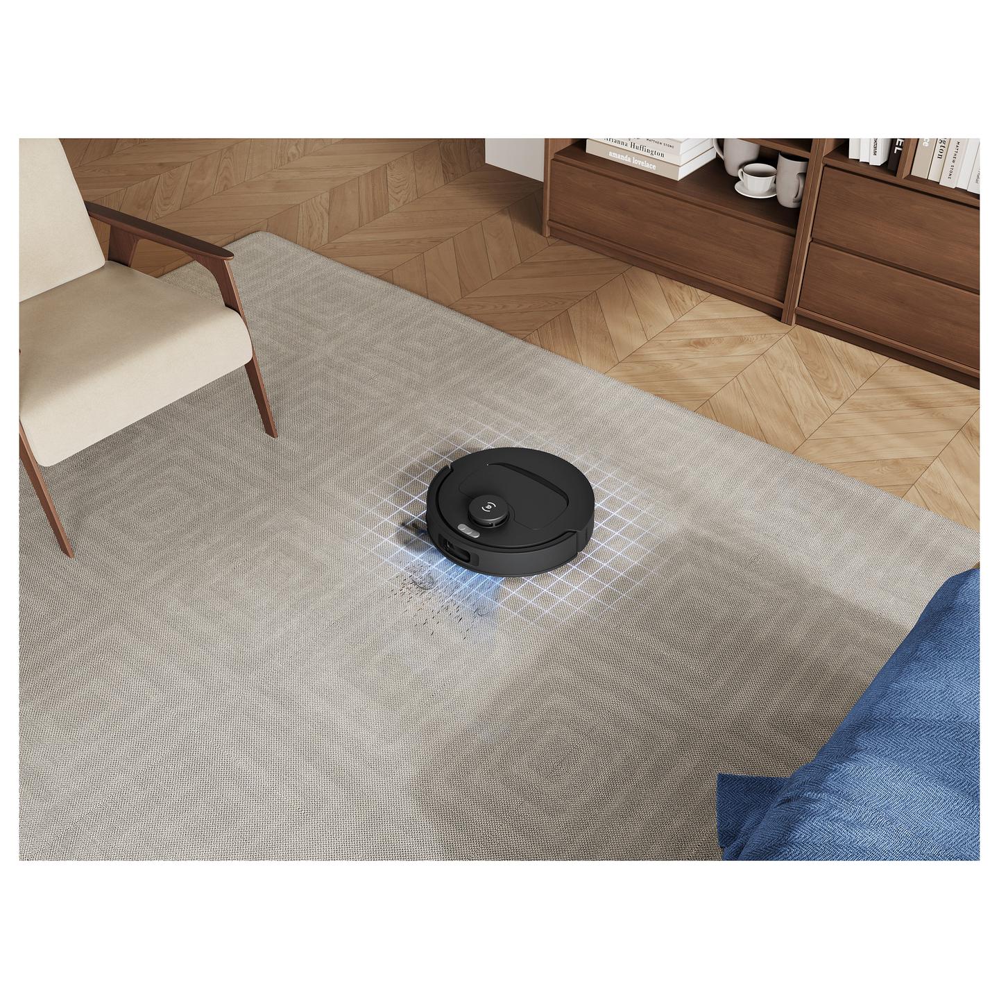 Fshesë Robotike ECOVACS DEEBOT T30e OMNI / Fshirje e Njomë OZMO Turbo 2.0 / Navigim Laser LDS / TruEdge 3D / Stacion Vetëpastrues OMNI – Zezë - 11