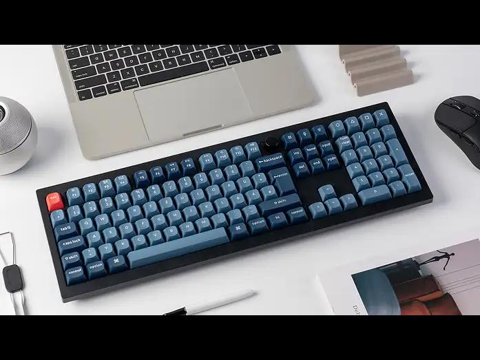 Tastierë me Kabllo Keychron V6 Max / Mekanike / Wireless / USB - C / QWERTZ / 4000 mAh – Zezë/Blu - 5