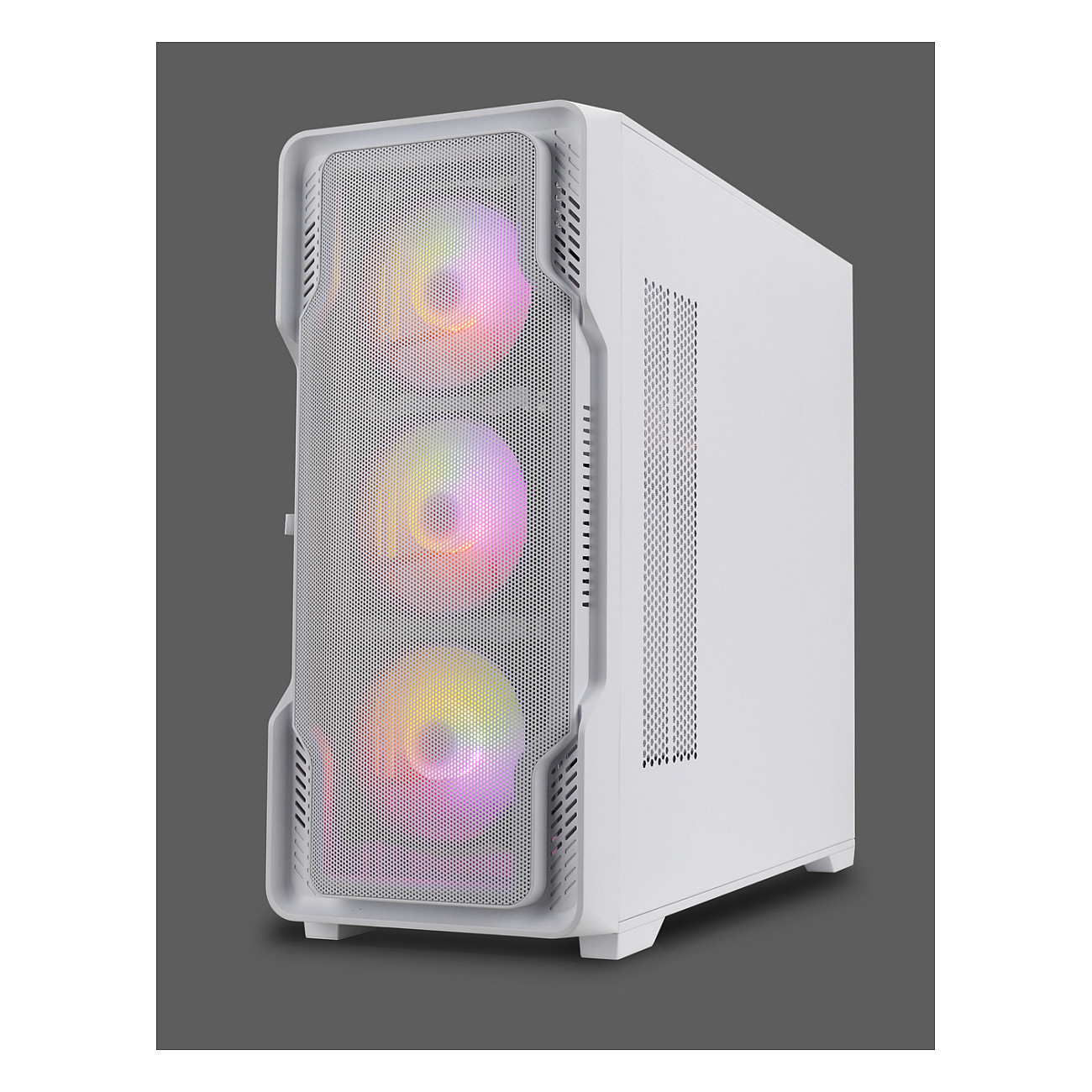 Kasë PC Nanoxia DS-9 ARGB / Midi Tower / E-ATX + ATX / 3x 120/140mm Fan Support / Tempered Glass - Bardhë - 4