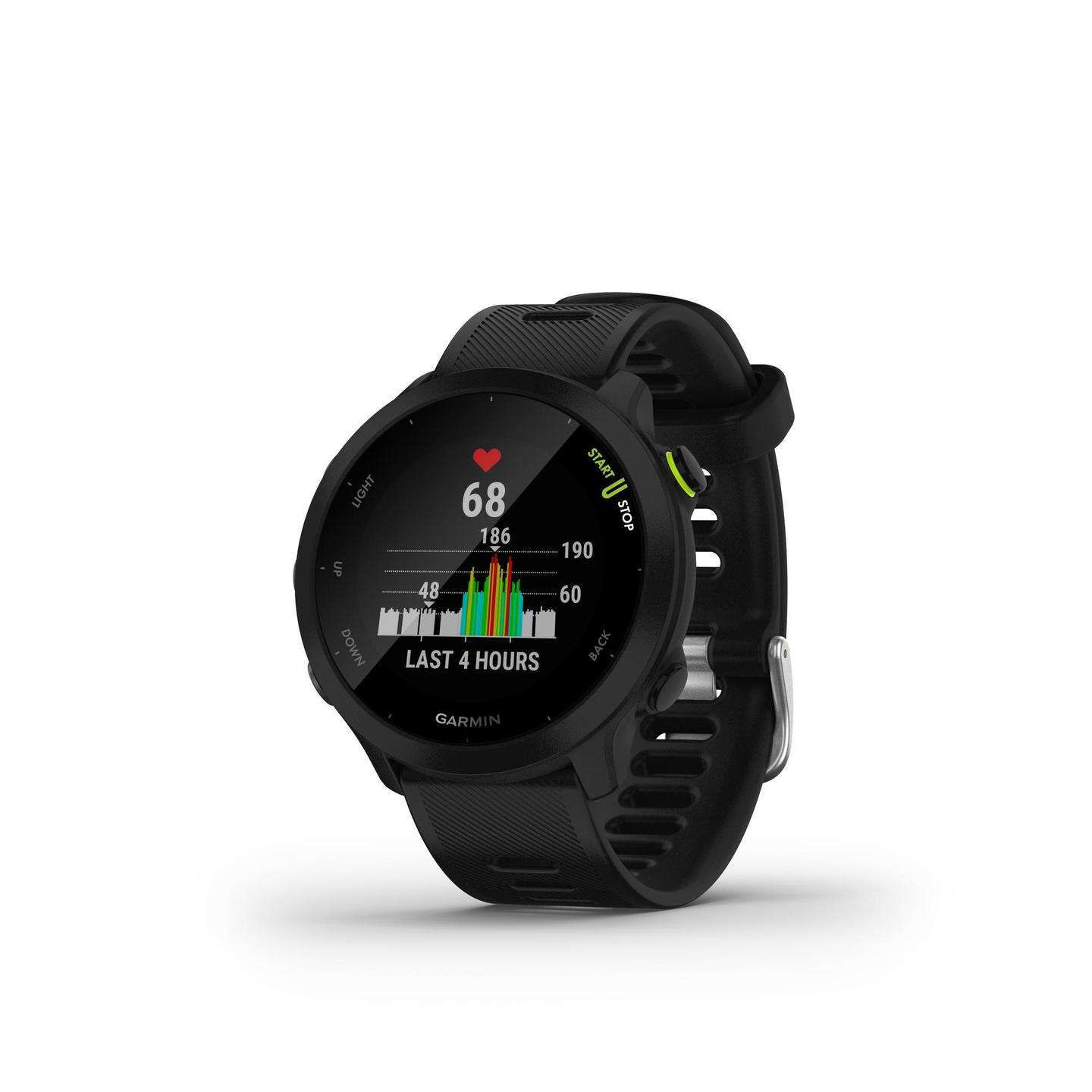 Orë e Mençur Garmin Forerunner 55 / 010-02562-10 / 42mm / 1.04" MIP / 208 × 208 / GPS / 5 ATM – Zezë - 2