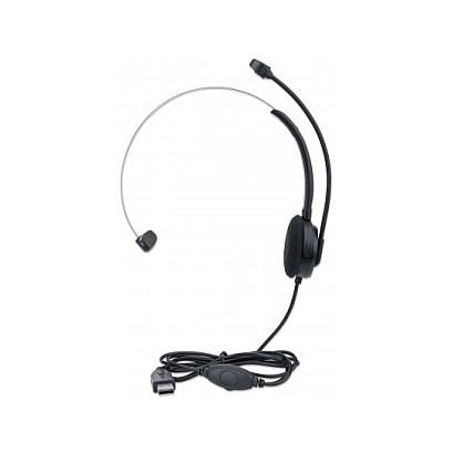 Kufje me kabllo Manhattan Mono USB Headset 179867 / USB-A / Mono / 1.5 m - Zezë - 6