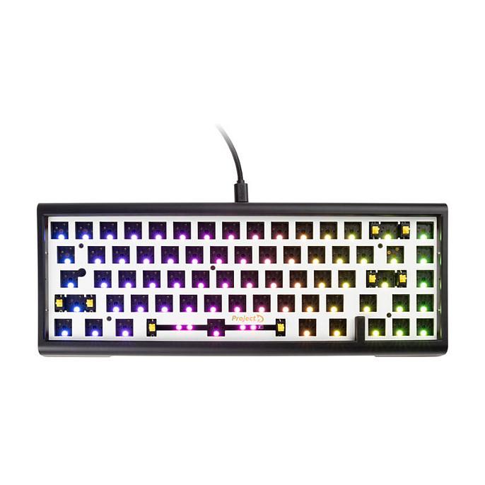 Tastierë Gaming Ducky Tinker65 Barebone 65% / Mekanike / Hot-Swap / Gasket Mount / RGB / USB-C / 1000Hz - Zezë - 2