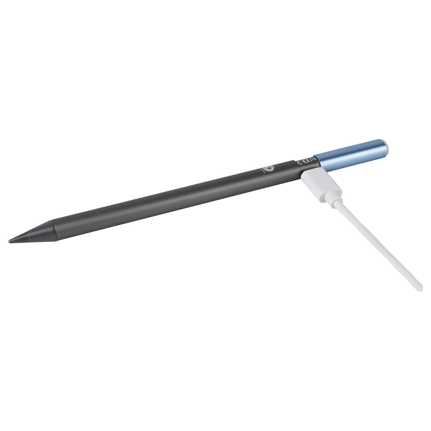 Aksesorë për Tablet DEQSTER Pencil 2 / Për iPad / Palm Rejection / Tilt Function / USB-C / 10.5 Orë – Gri/Blu - 6