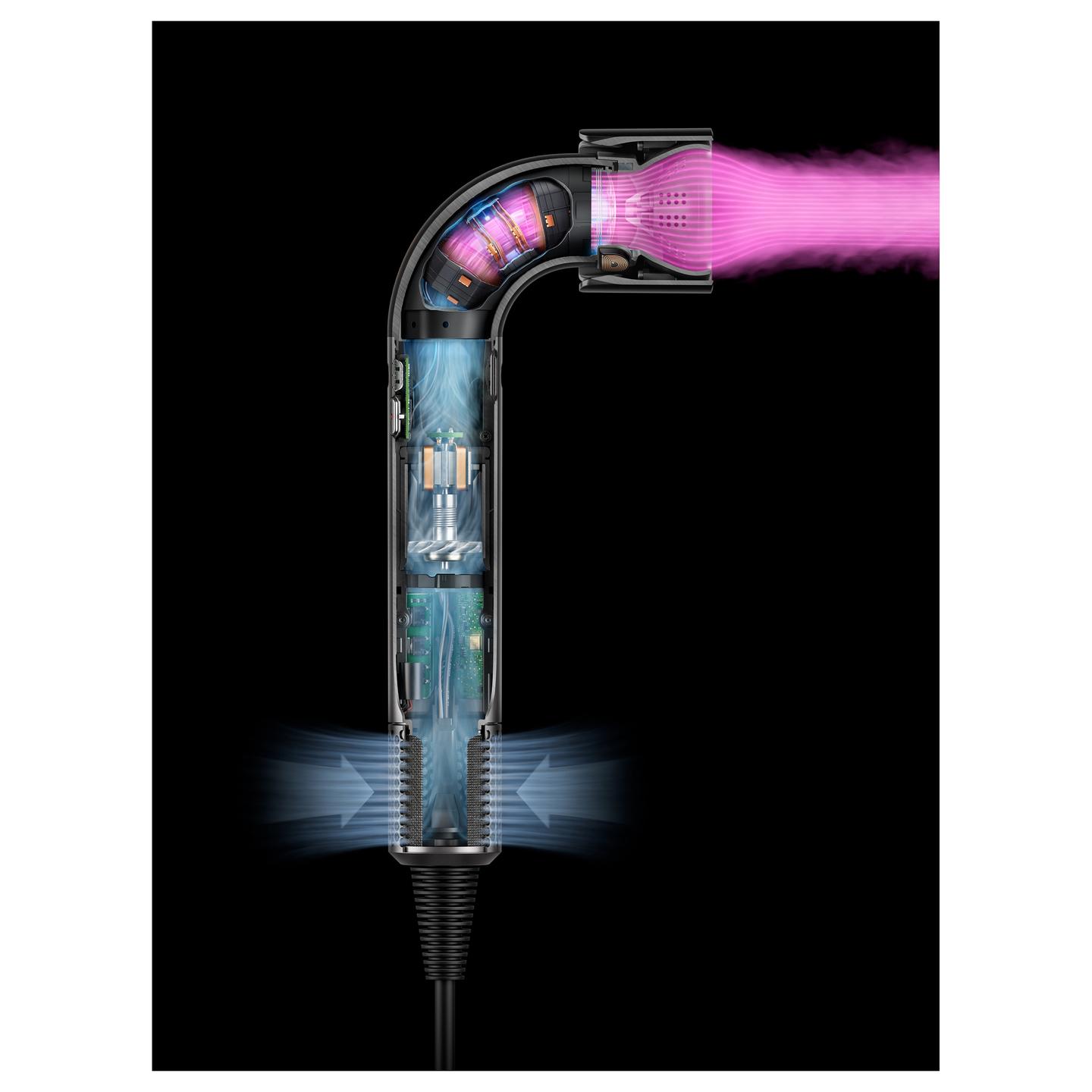 Tharëse për flokë Dyson Supersonic r HD17, 113332-01, 1700 W, 110.000 rpm, 4 temperatura, 3 shpejtësi, 5 aksesorë RFID - Pink/Rose Gold - 4